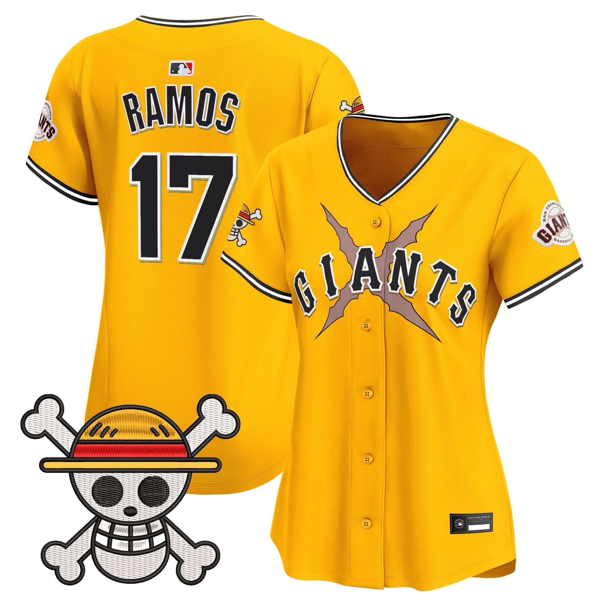 Women's San Francisco Giants x One Piece Vapor Premier Limited Jersey - Stitched
