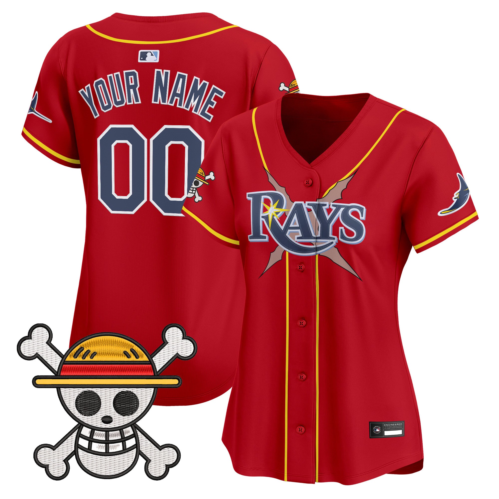 Tampa Bay Rays x One Piece Vapor Premier Limited Custom Jersey - Stitched