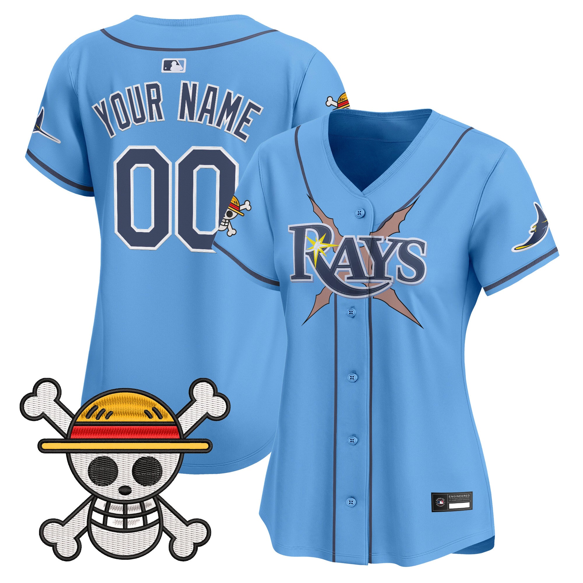 Tampa Bay Rays x One Piece Vapor Premier Limited Custom Jersey - Stitched