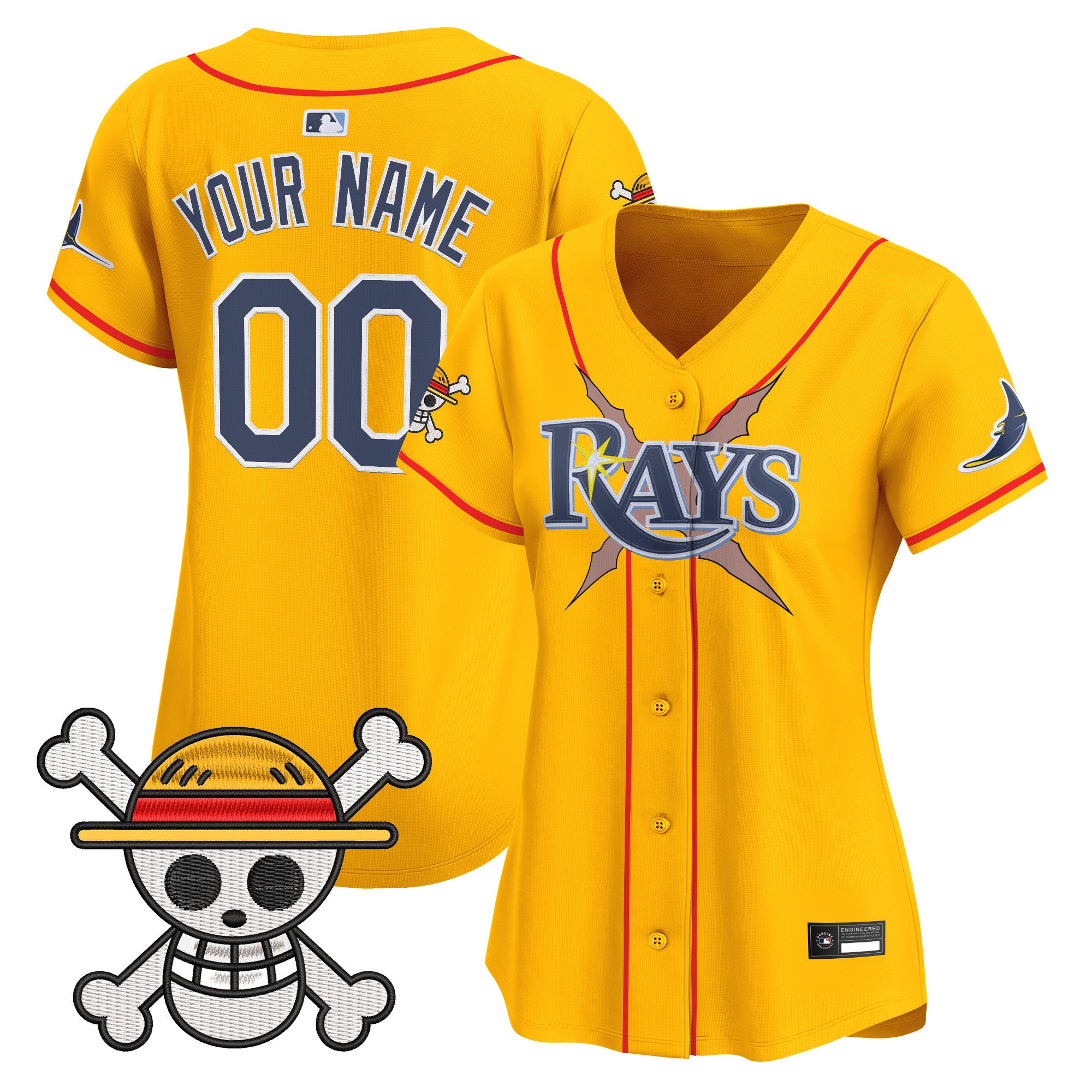 Tampa Bay Rays x One Piece Vapor Premier Limited Custom Jersey - Stitched