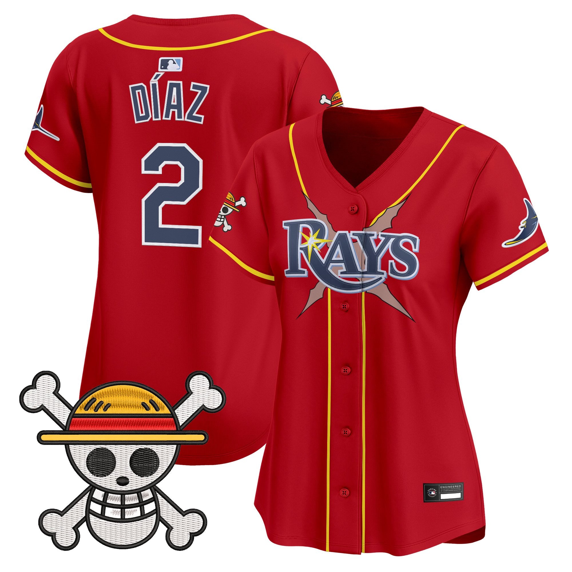 Women's Tampa Bay Rays x One Piece Vapor Premier Limited Jersey - Stitched