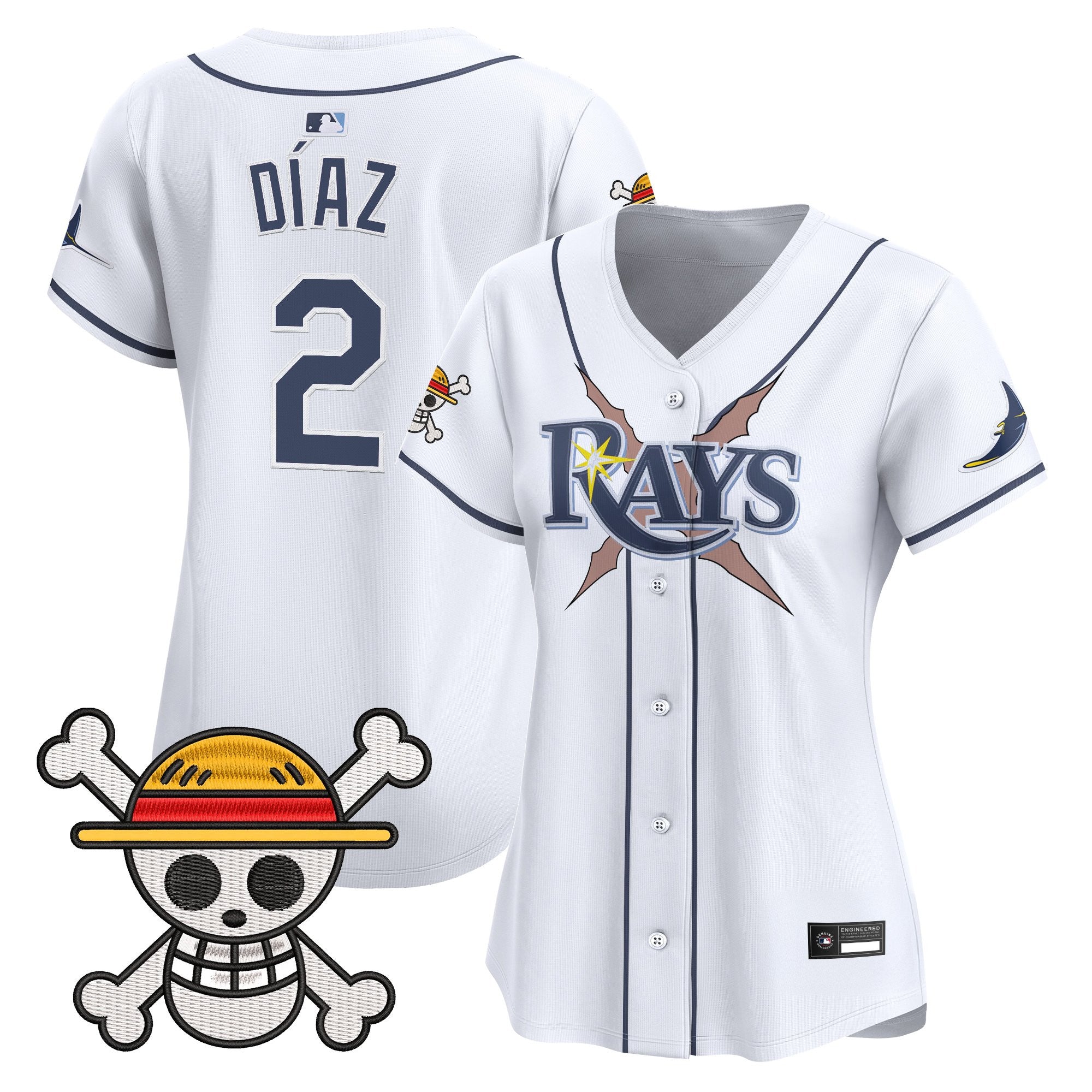 Women's Tampa Bay Rays x One Piece Vapor Premier Limited Jersey - Stitched