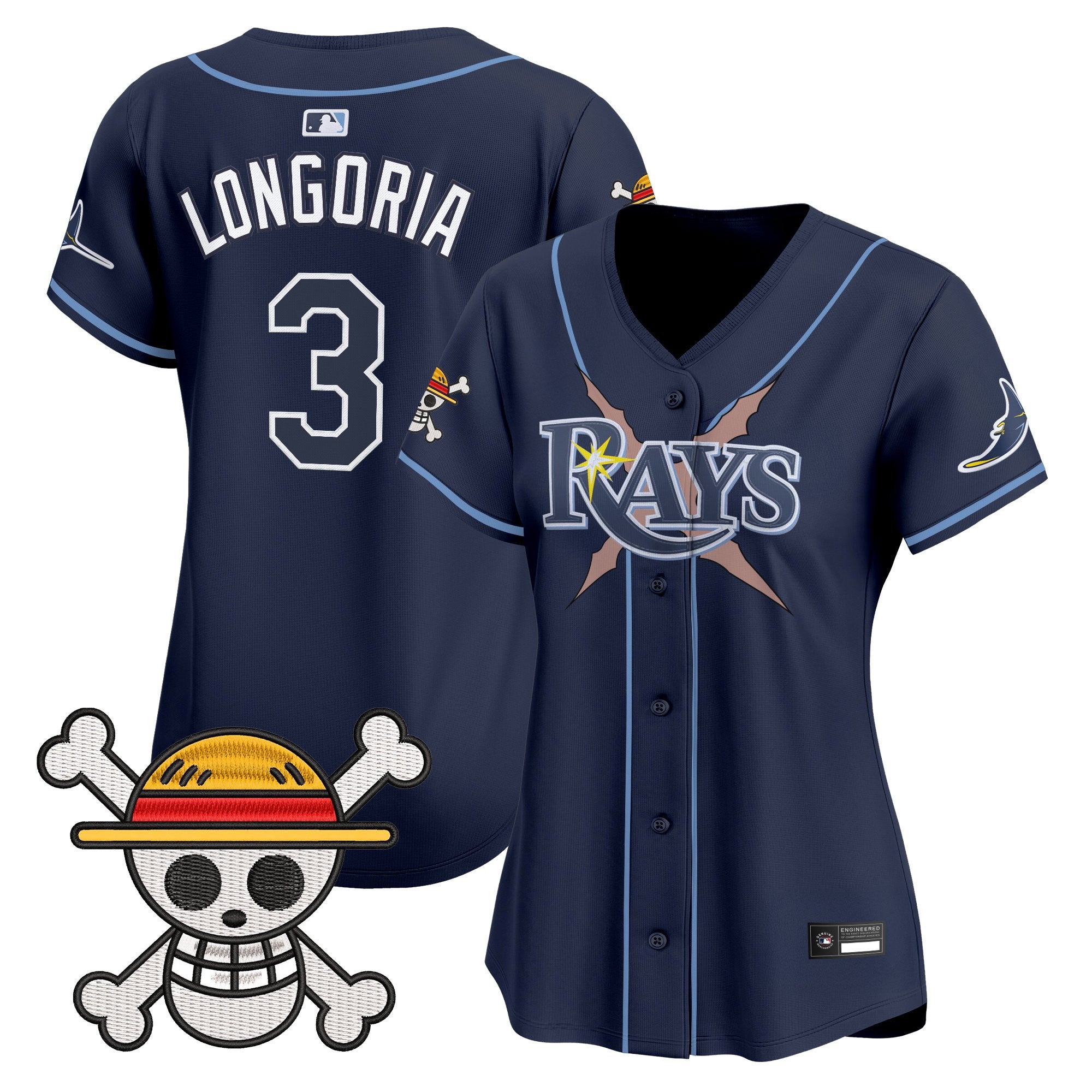 Women's Tampa Bay Rays x One Piece Vapor Premier Limited Jersey - Stitched