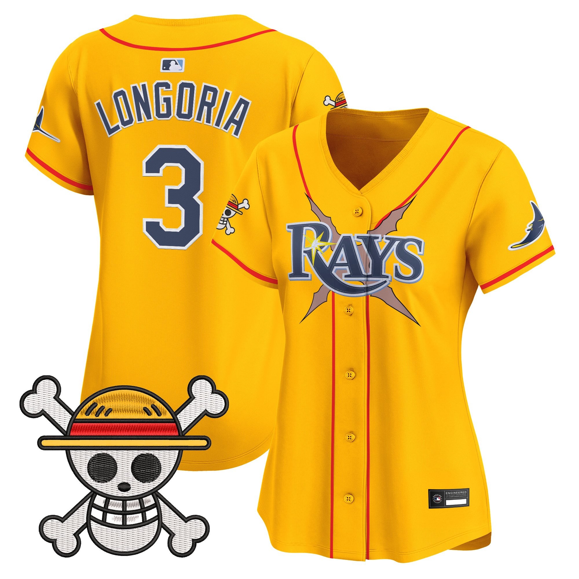 Women's Tampa Bay Rays x One Piece Vapor Premier Limited Jersey - Stitched