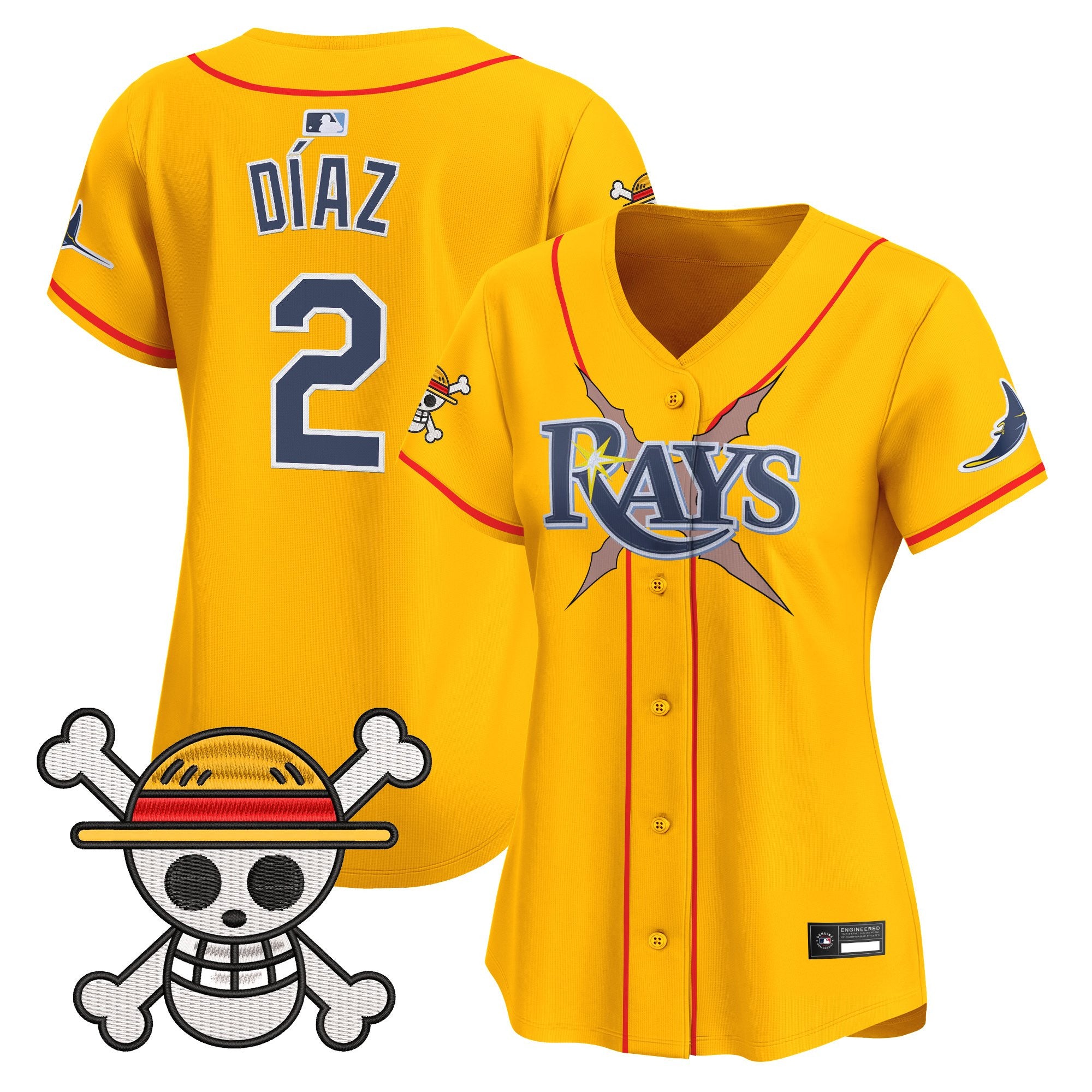 Women's Tampa Bay Rays x One Piece Vapor Premier Limited Jersey - Stitched