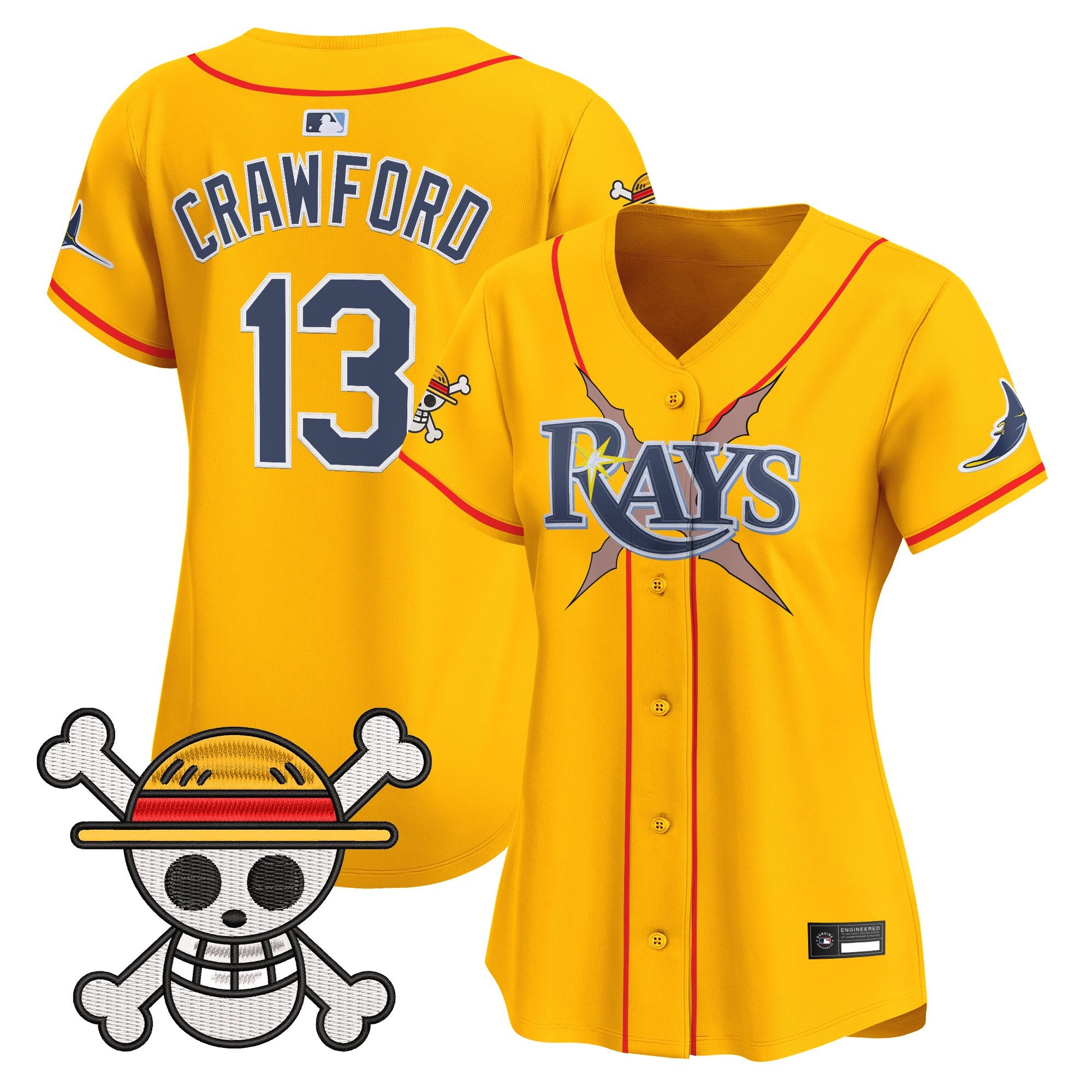 Women's Tampa Bay Rays x One Piece Vapor Premier Limited Jersey - Stitched