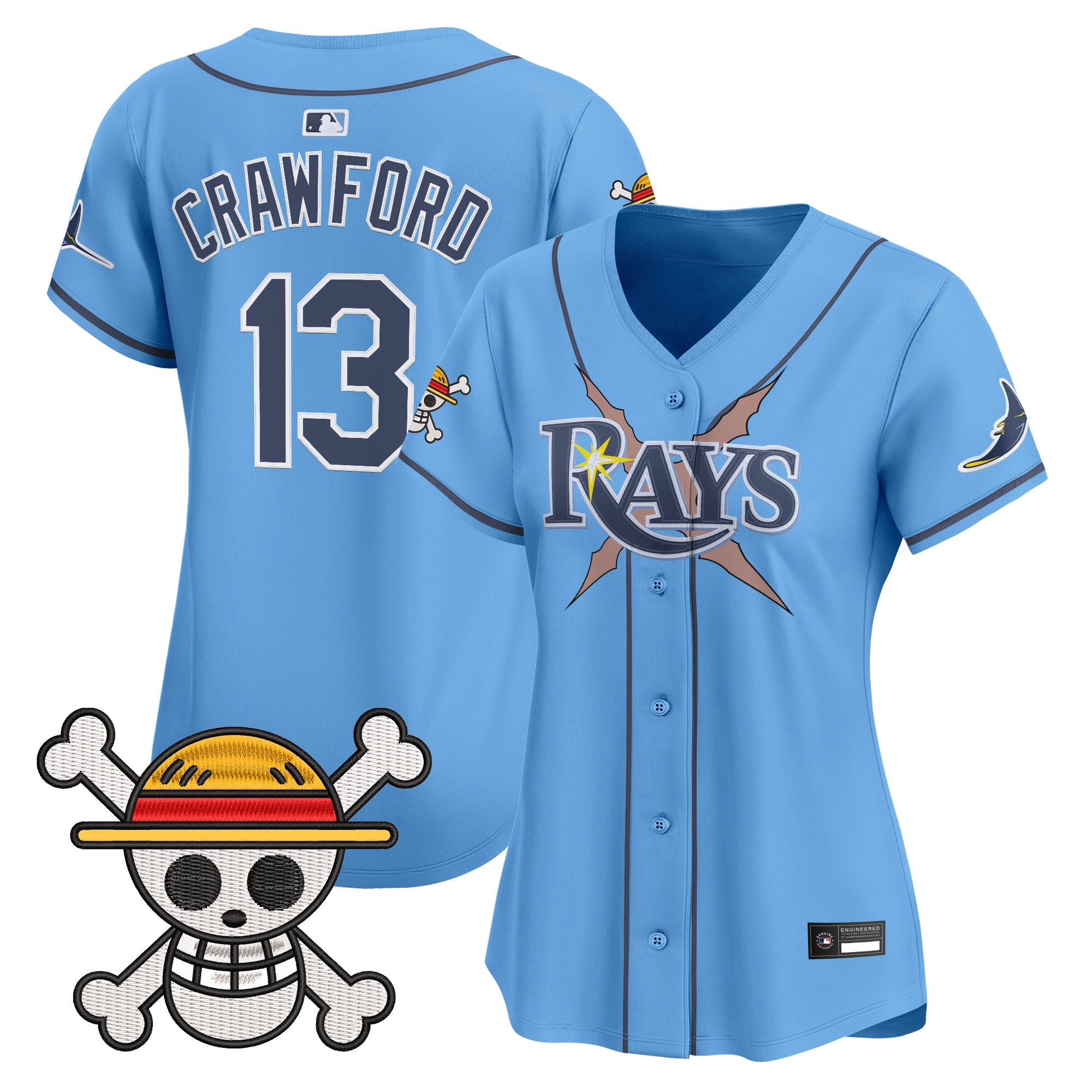 Women's Tampa Bay Rays x One Piece Vapor Premier Limited Jersey - Stitched