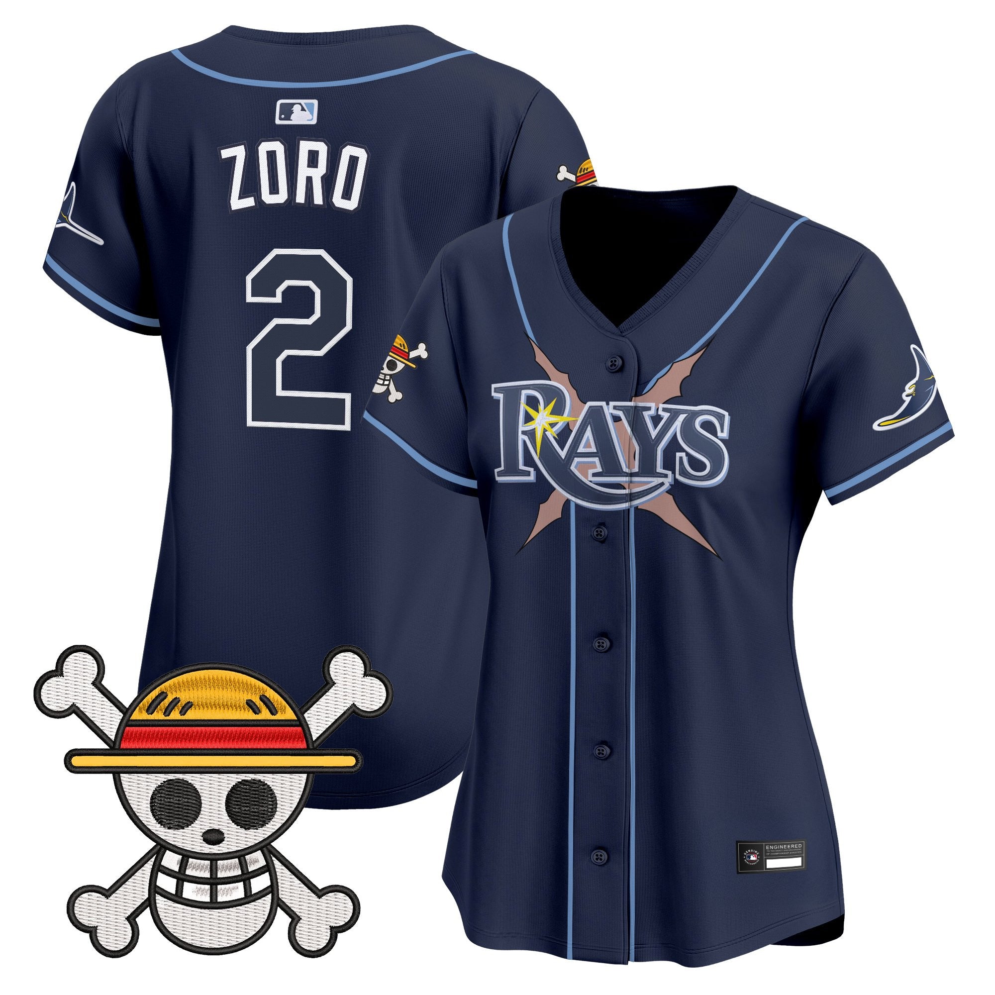Women's Tampa Bay Rays x One Piece Vapor Premier Limited Jersey - Stitched