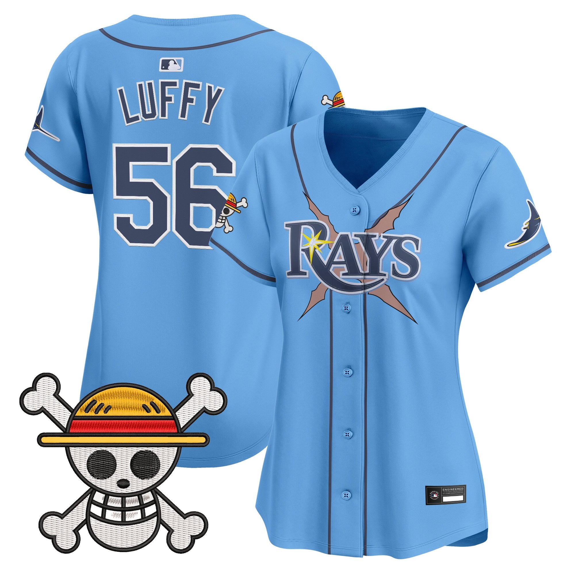 Women's Tampa Bay Rays x One Piece Vapor Premier Limited Jersey - Stitched