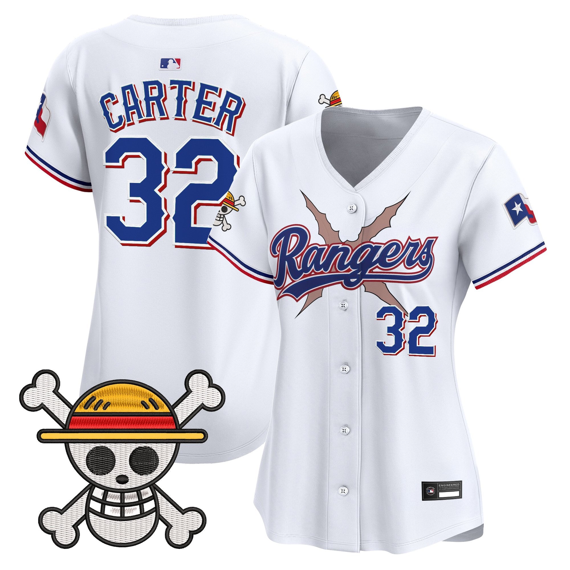 Women's Texas Rangers x One Piece Vapor Premier Limited Jersey - Stitched
