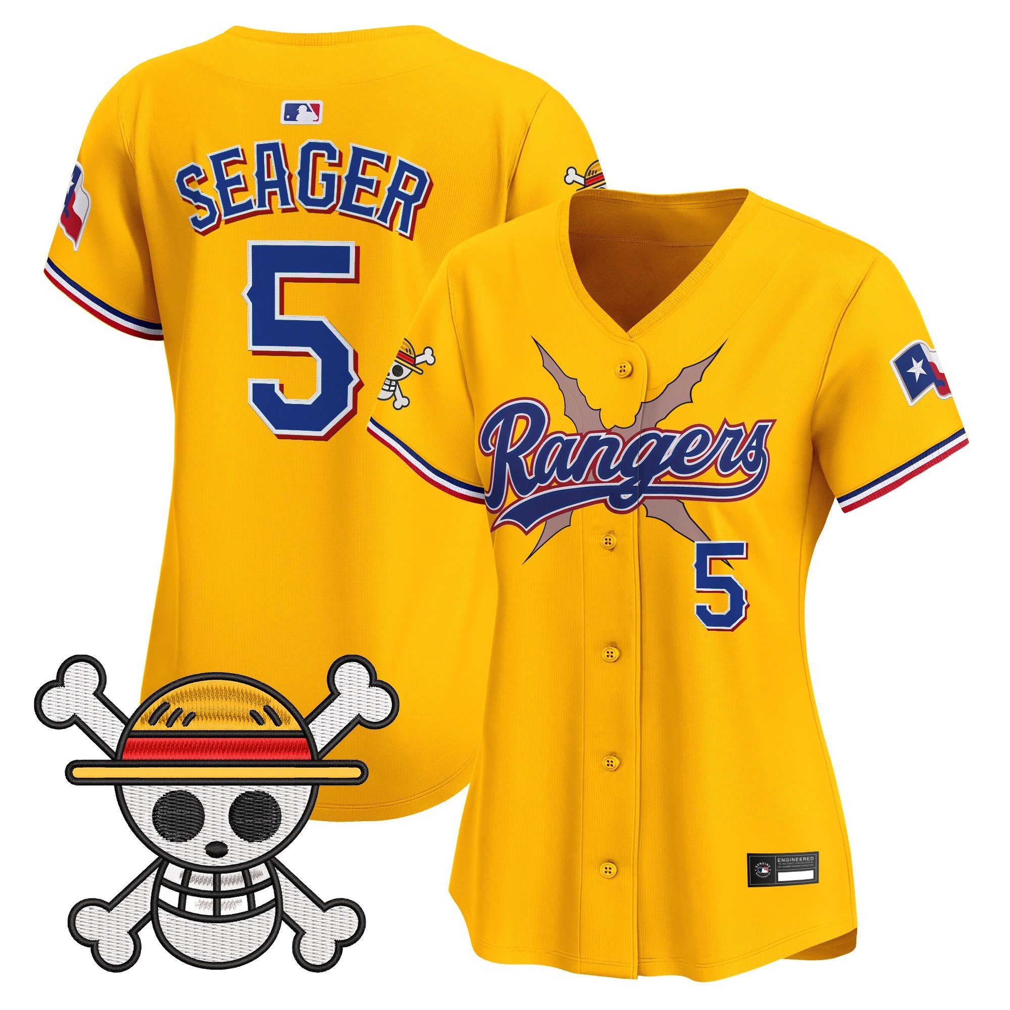 Women's Texas Rangers x One Piece Vapor Premier Limited Jersey - Stitched