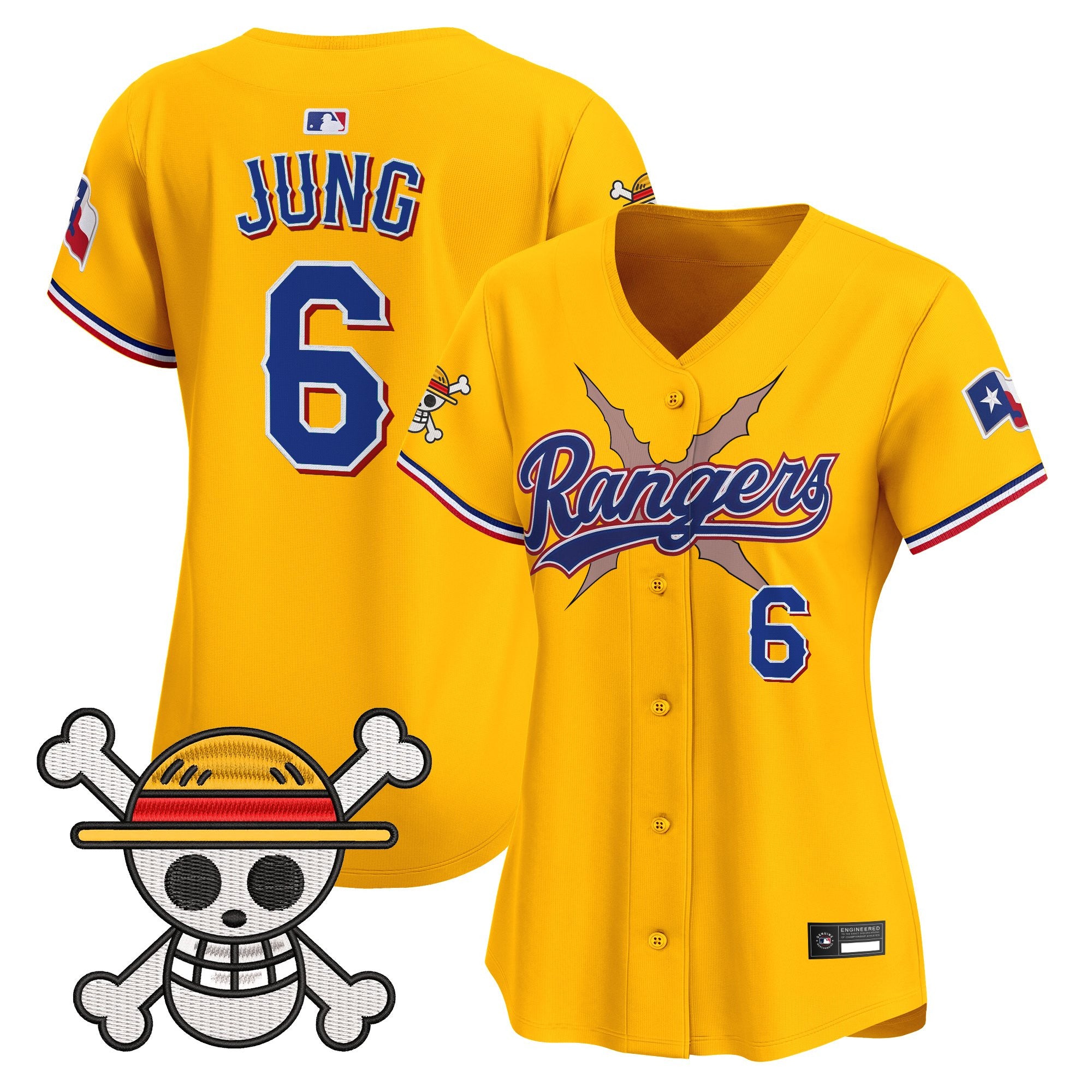 Women's Texas Rangers x One Piece Vapor Premier Limited Jersey - Stitched