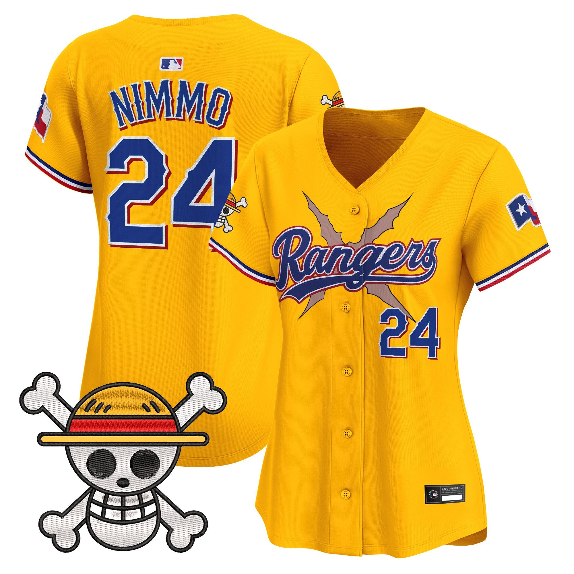 Women's Texas Rangers x One Piece Vapor Premier Limited Jersey - Stitched