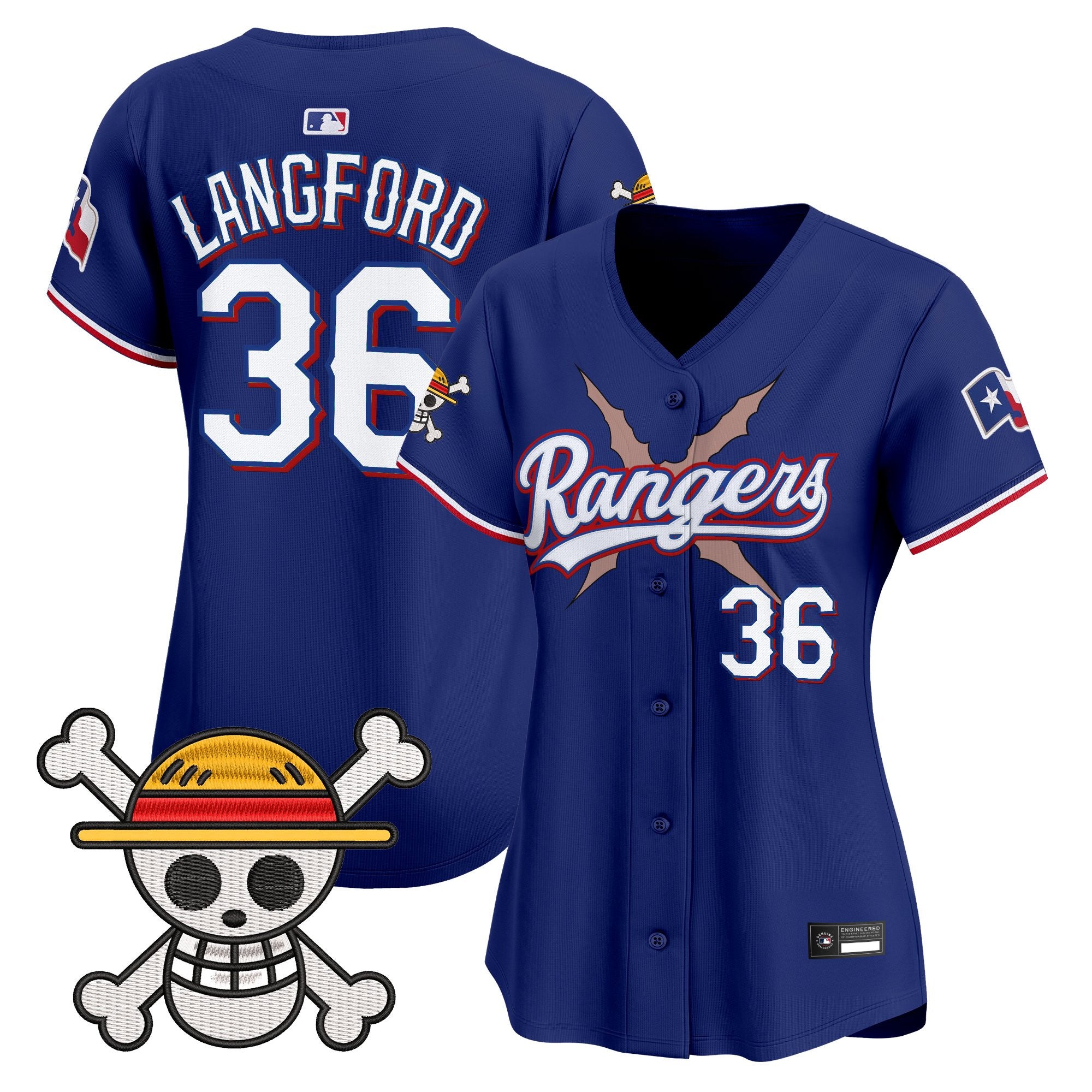 Women's Texas Rangers x One Piece Vapor Premier Limited Jersey - Stitched