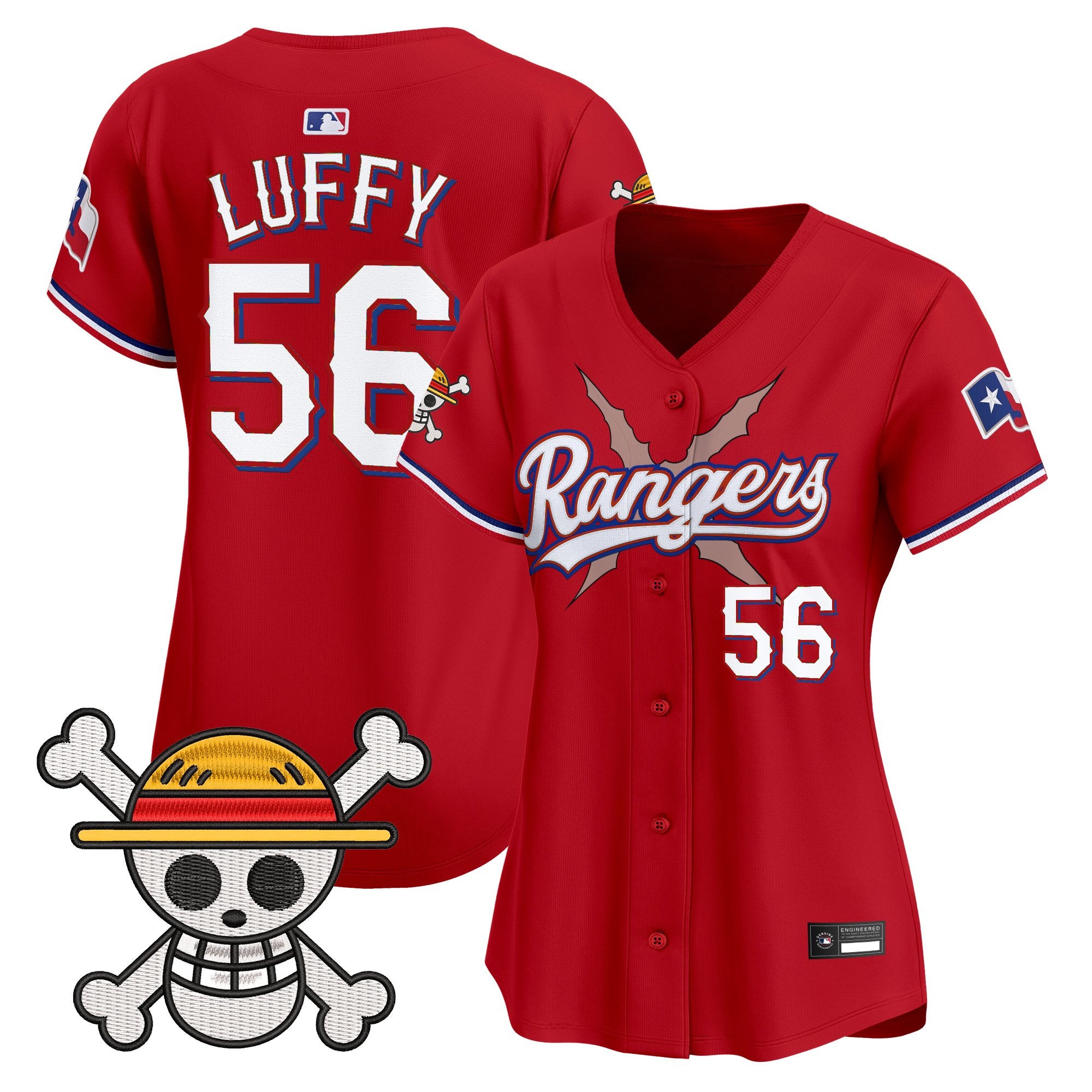 Women's Texas Rangers x One Piece Vapor Premier Limited Jersey - Stitched