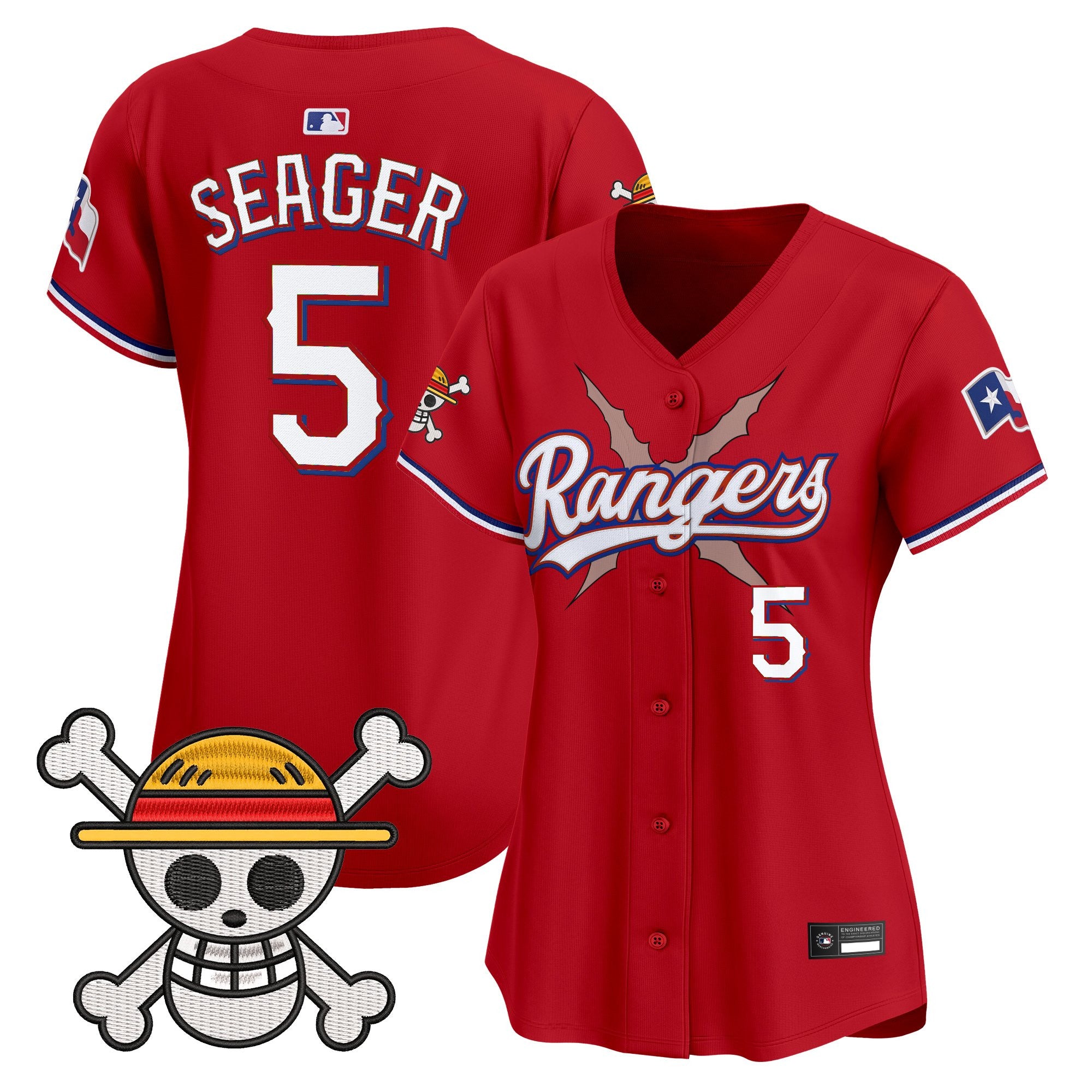 Women's Texas Rangers x One Piece Vapor Premier Limited Jersey - Stitched