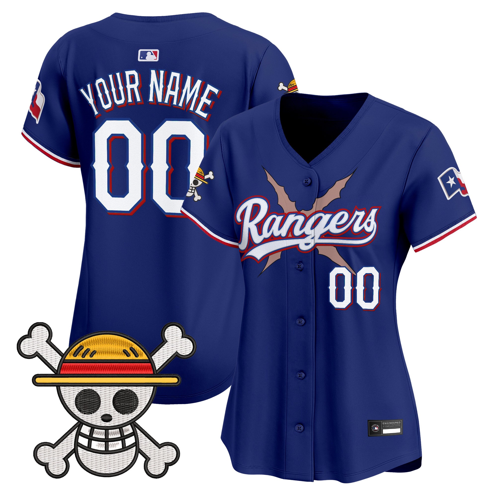 Texas Rangers x One Piece Vapor Premier Limited Custom Jersey - Stitched