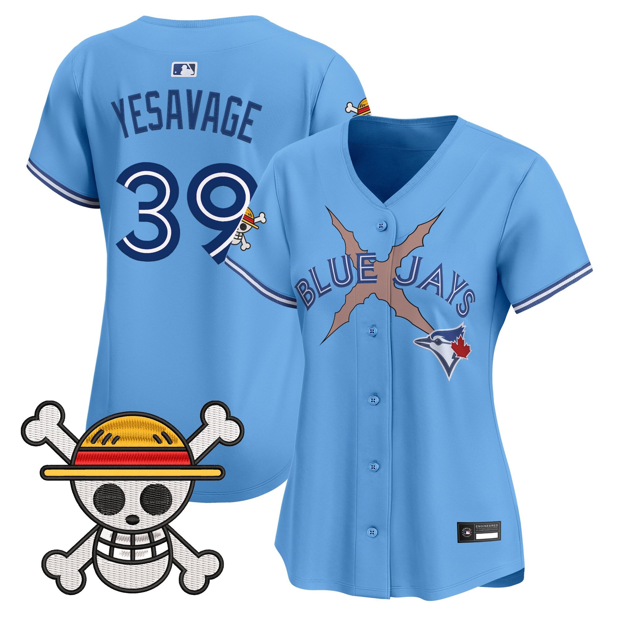 Women's Blue Jays x One Piece Vapor Premier Limited Jersey - Stitched