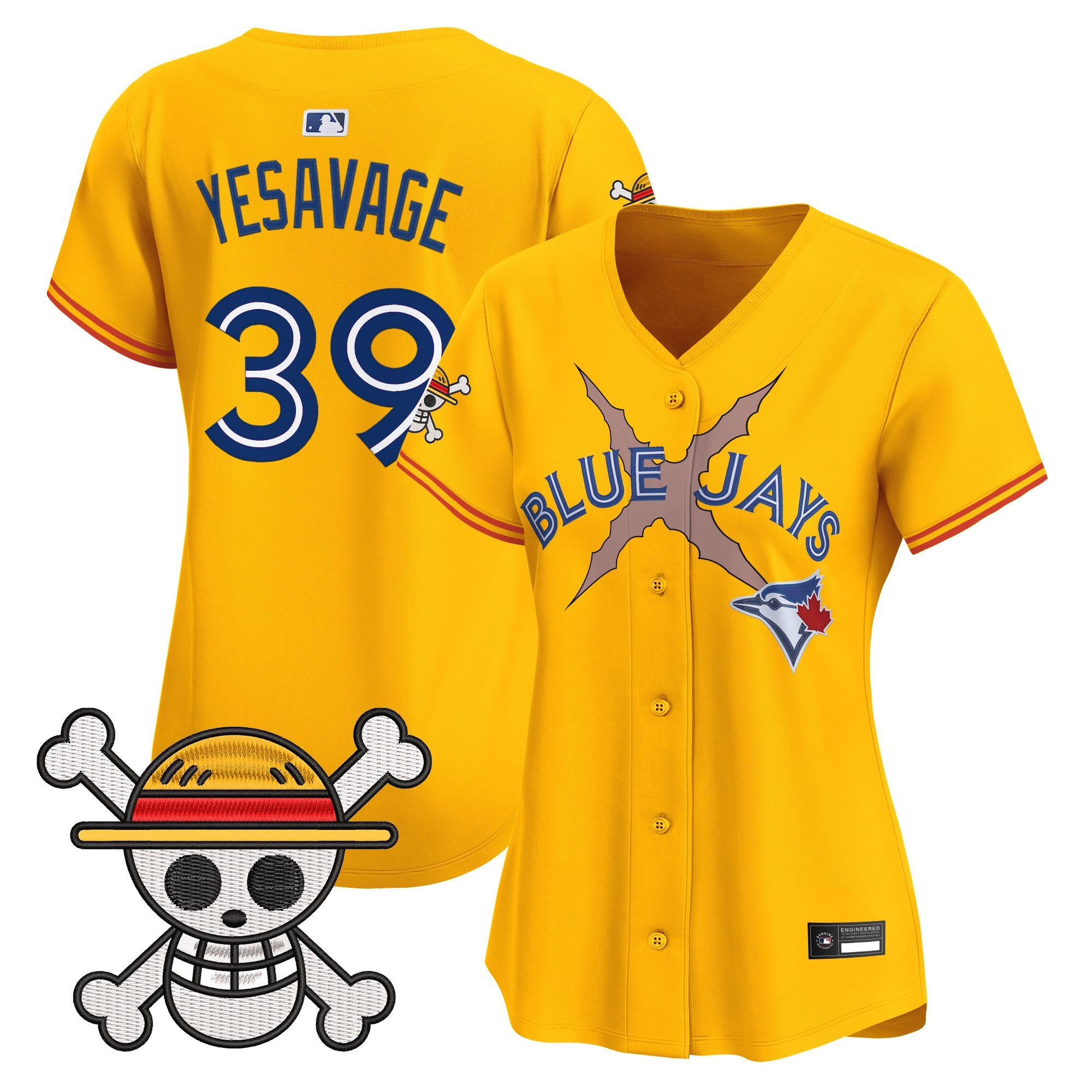 Women's Blue Jays x One Piece Vapor Premier Limited Jersey - Stitched