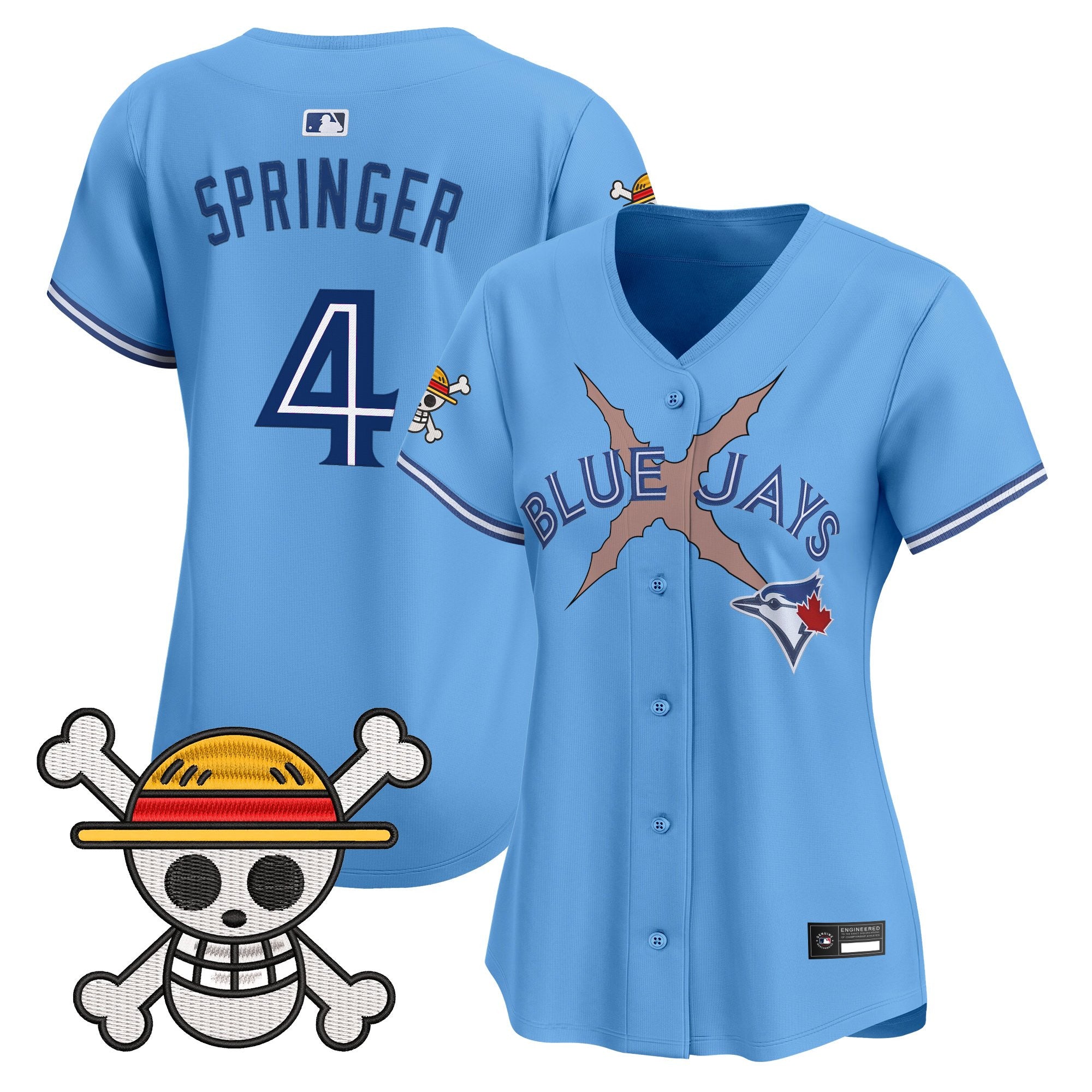 Women's Blue Jays x One Piece Vapor Premier Limited Jersey - Stitched