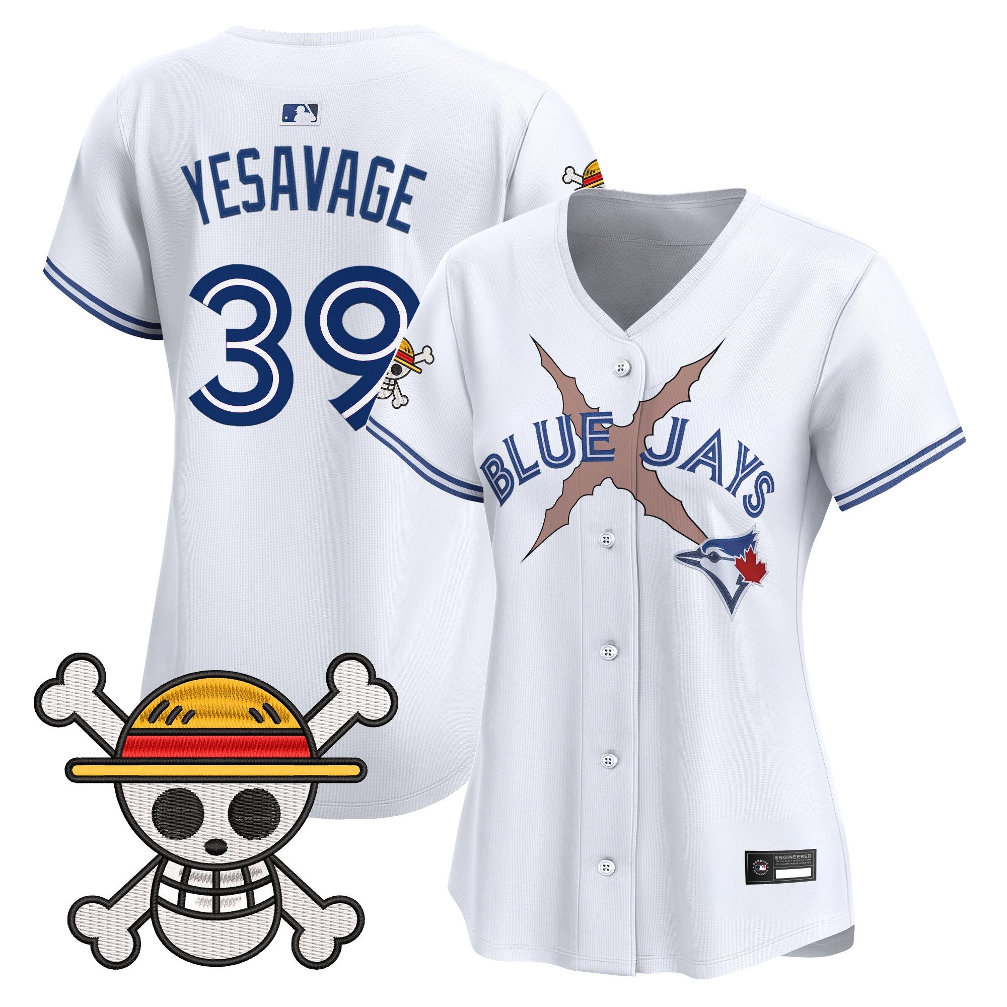 Women's Blue Jays x One Piece Vapor Premier Limited Jersey - Stitched