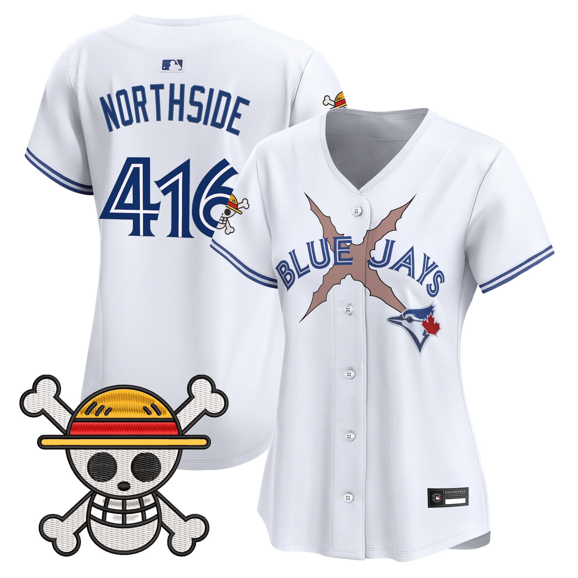 Women's Blue Jays x One Piece Vapor Premier Limited Jersey - Stitched