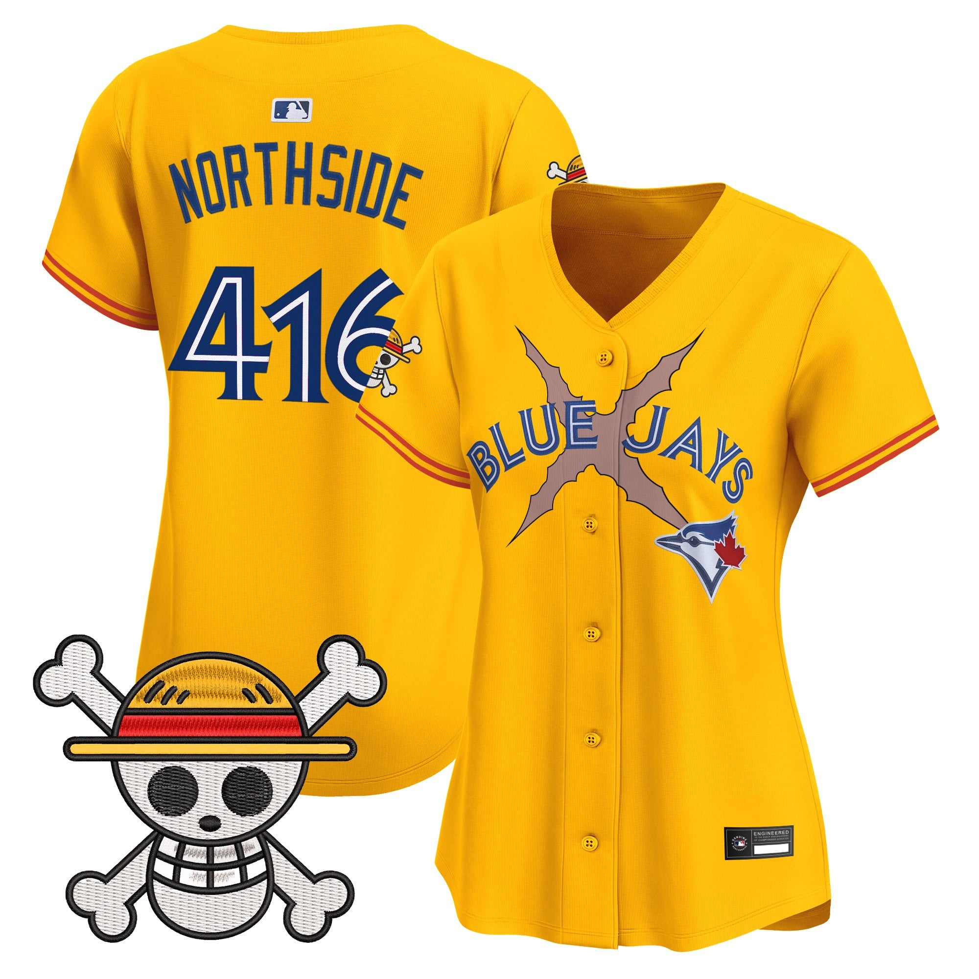 Women's Blue Jays x One Piece Vapor Premier Limited Jersey - Stitched