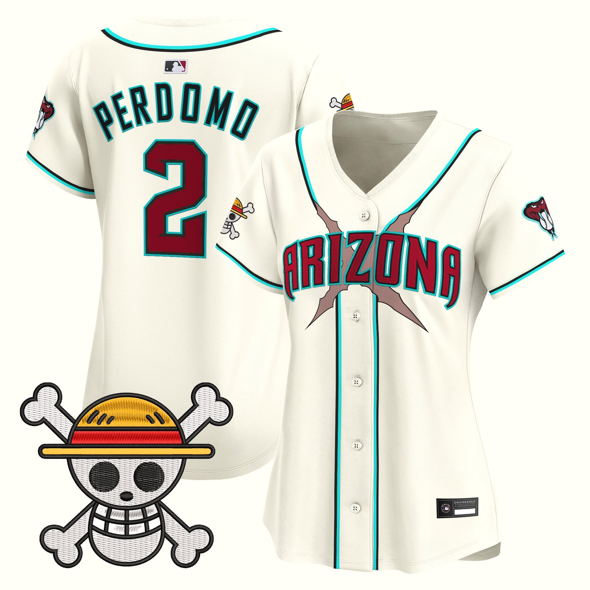 Women's Diamondbacks x One Piece Vapor Premier Limited Jersey - Stitched