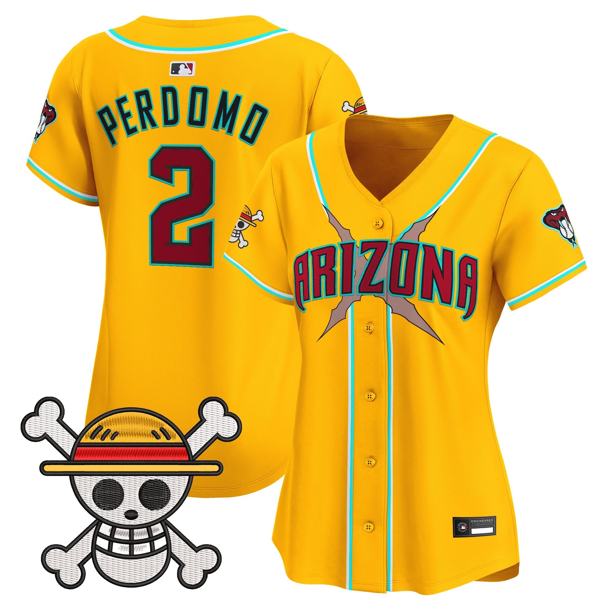 Women's Diamondbacks x One Piece Vapor Premier Limited Jersey - Stitched