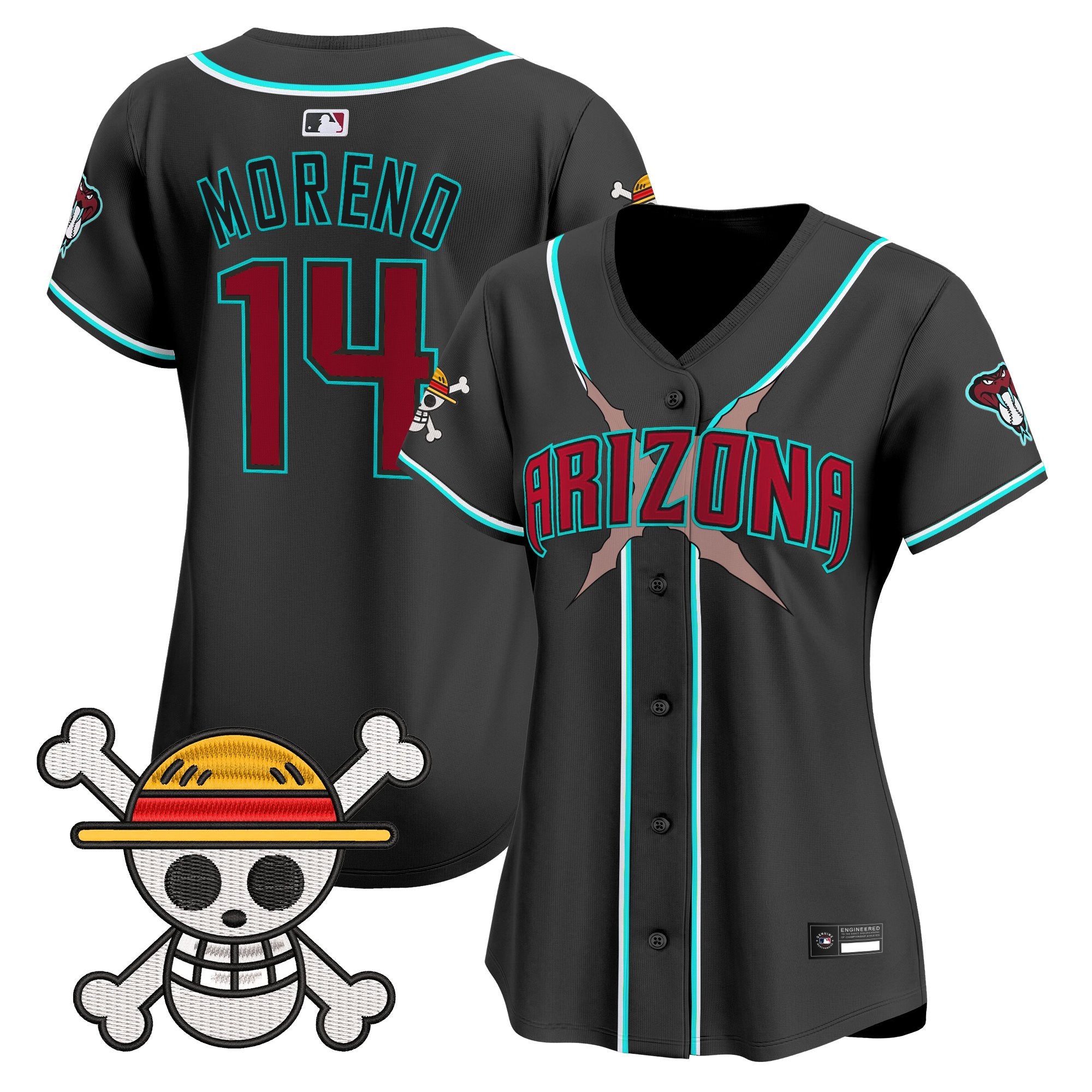 Women's Diamondbacks x One Piece Vapor Premier Limited Jersey - Stitched