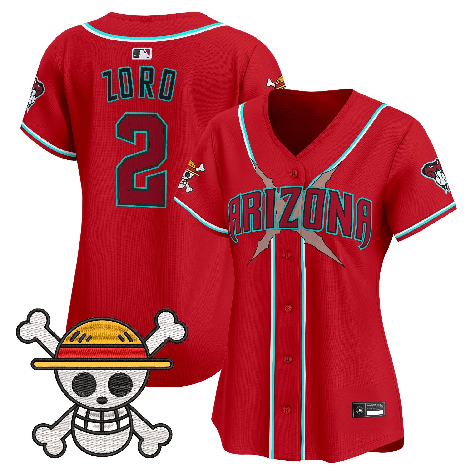 Women's Diamondbacks x One Piece Vapor Premier Limited Jersey - Stitched
