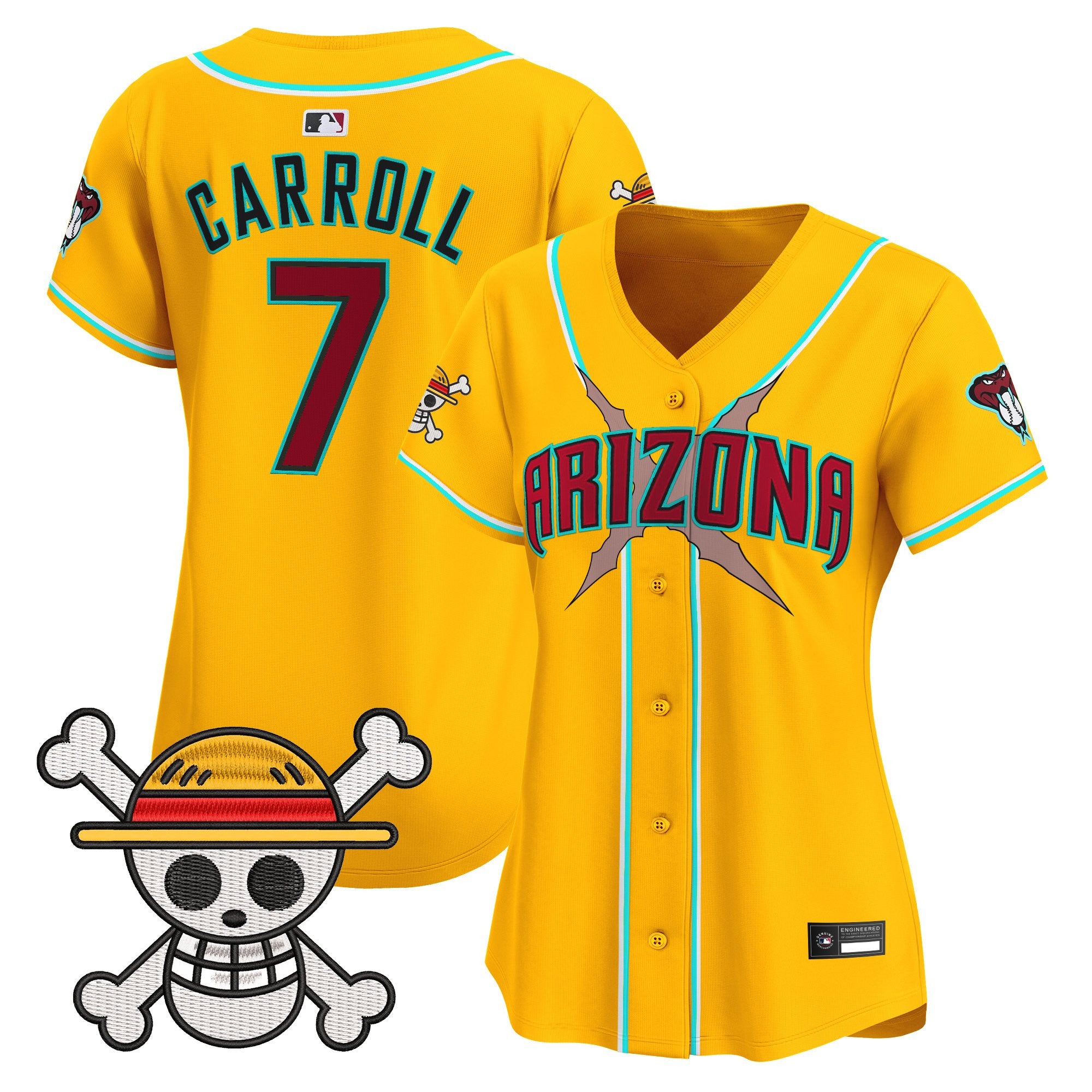 Women's Diamondbacks x One Piece Vapor Premier Limited Jersey - Stitched