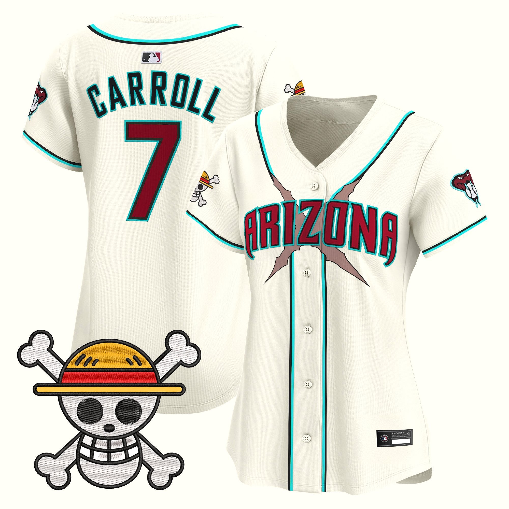 Women's Diamondbacks x One Piece Vapor Premier Limited Jersey - Stitched