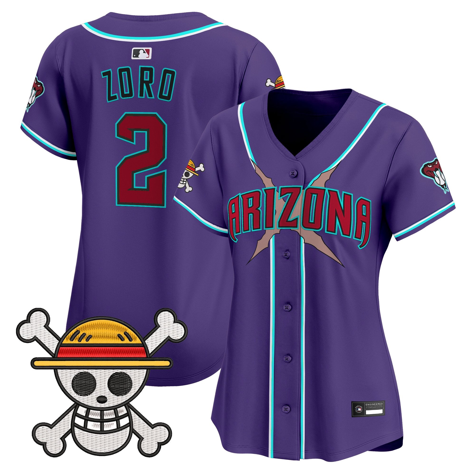 Women's Diamondbacks x One Piece Vapor Premier Limited Jersey - Stitched