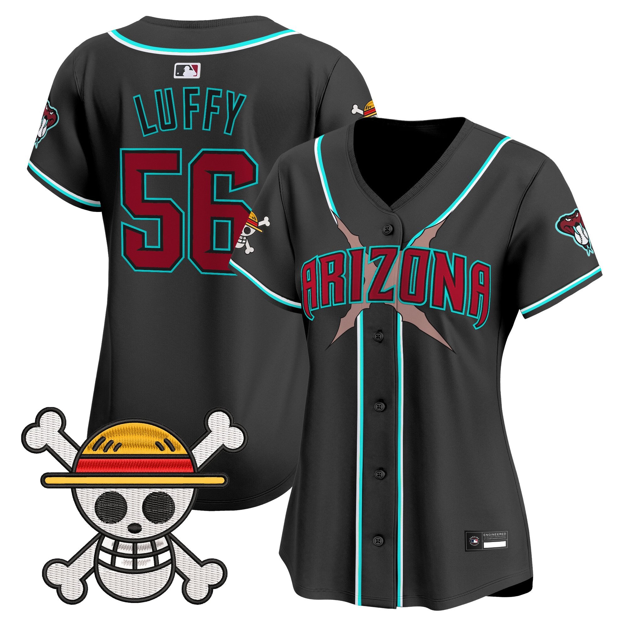 Women's Diamondbacks x One Piece Vapor Premier Limited Jersey - Stitched