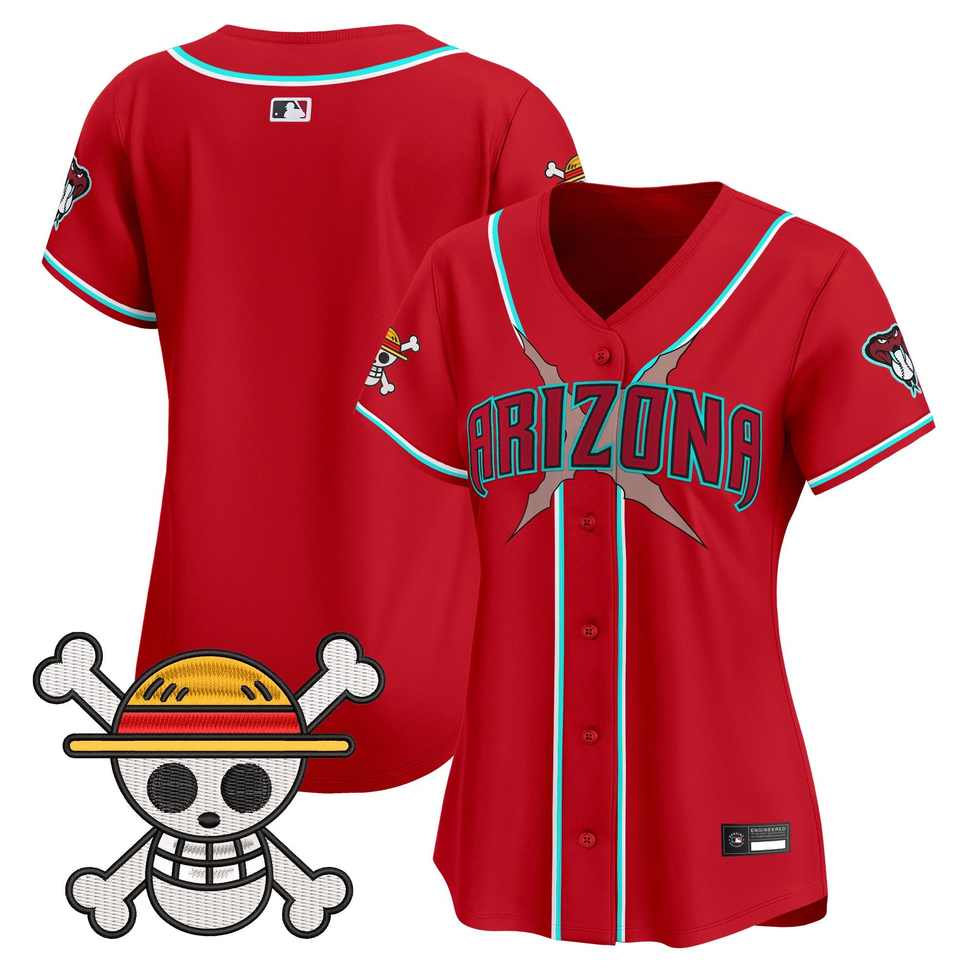 Women's Diamondbacks x One Piece Vapor Premier Limited Jersey - Stitched