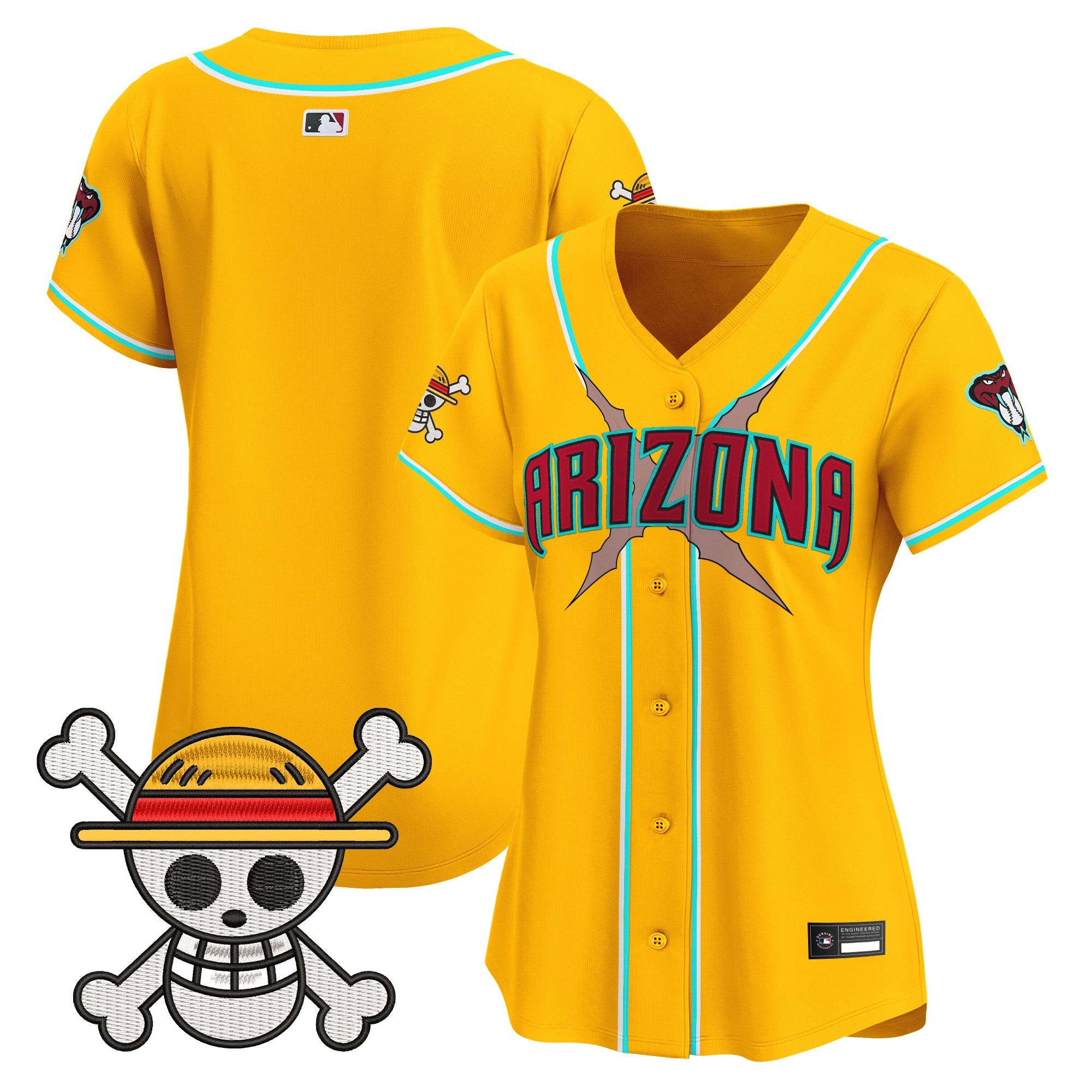 Women's Diamondbacks x One Piece Vapor Premier Limited Jersey - Stitched