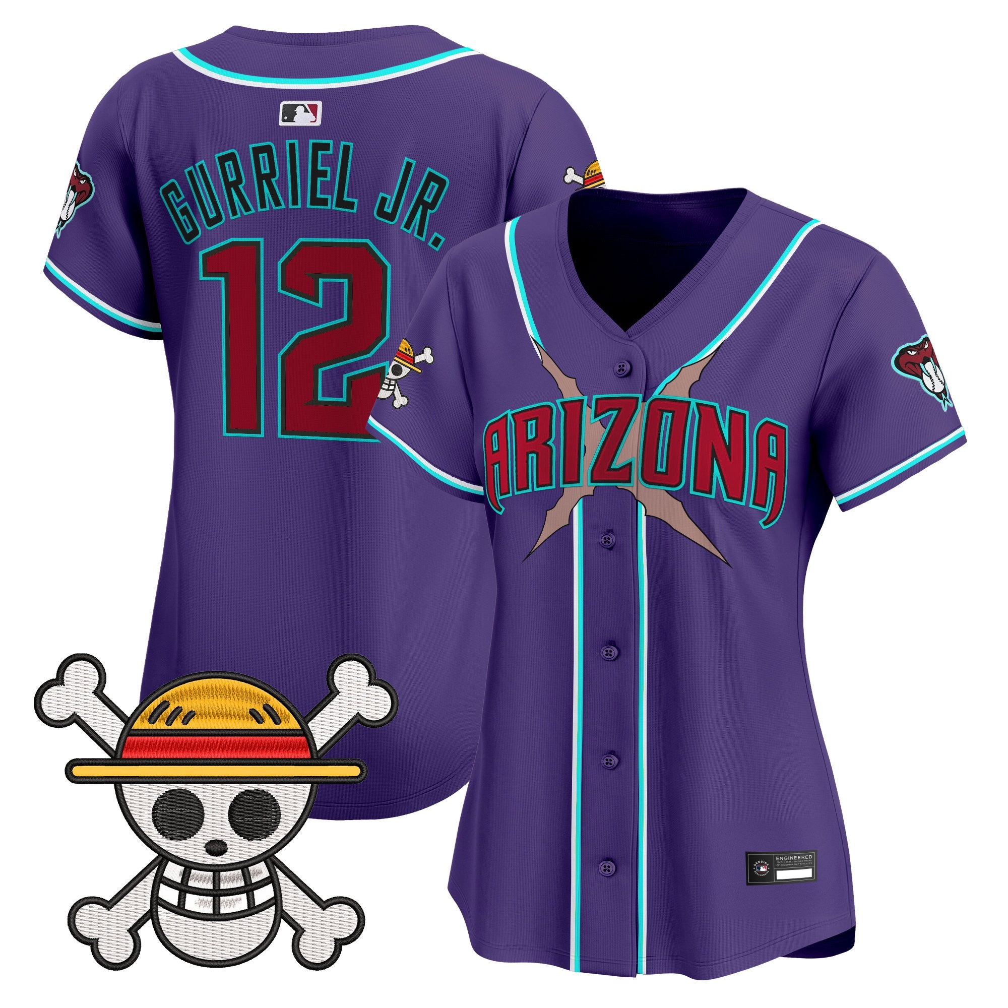 Women's Diamondbacks x One Piece Vapor Premier Limited Jersey - Stitched
