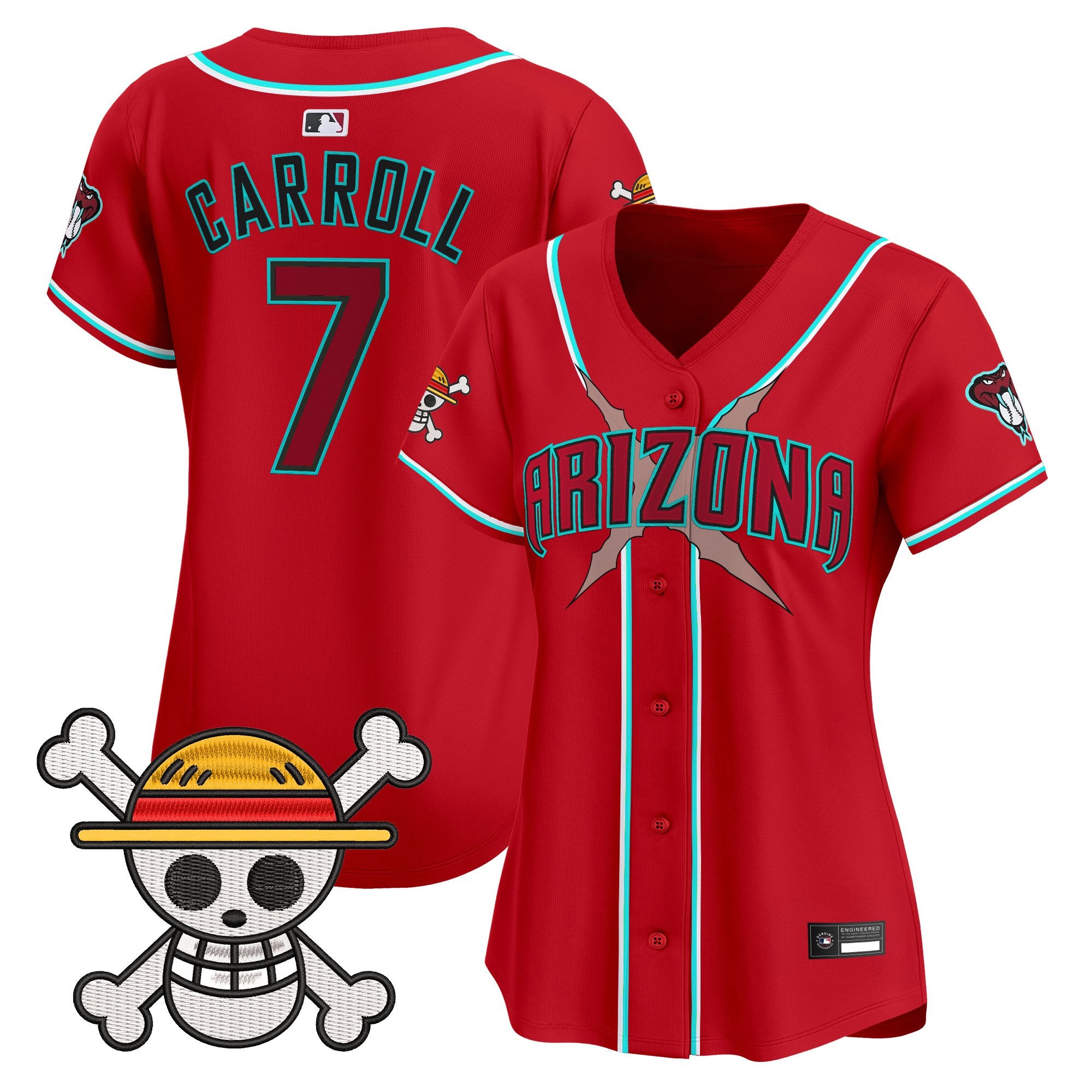 Women's Diamondbacks x One Piece Vapor Premier Limited Jersey - Stitched