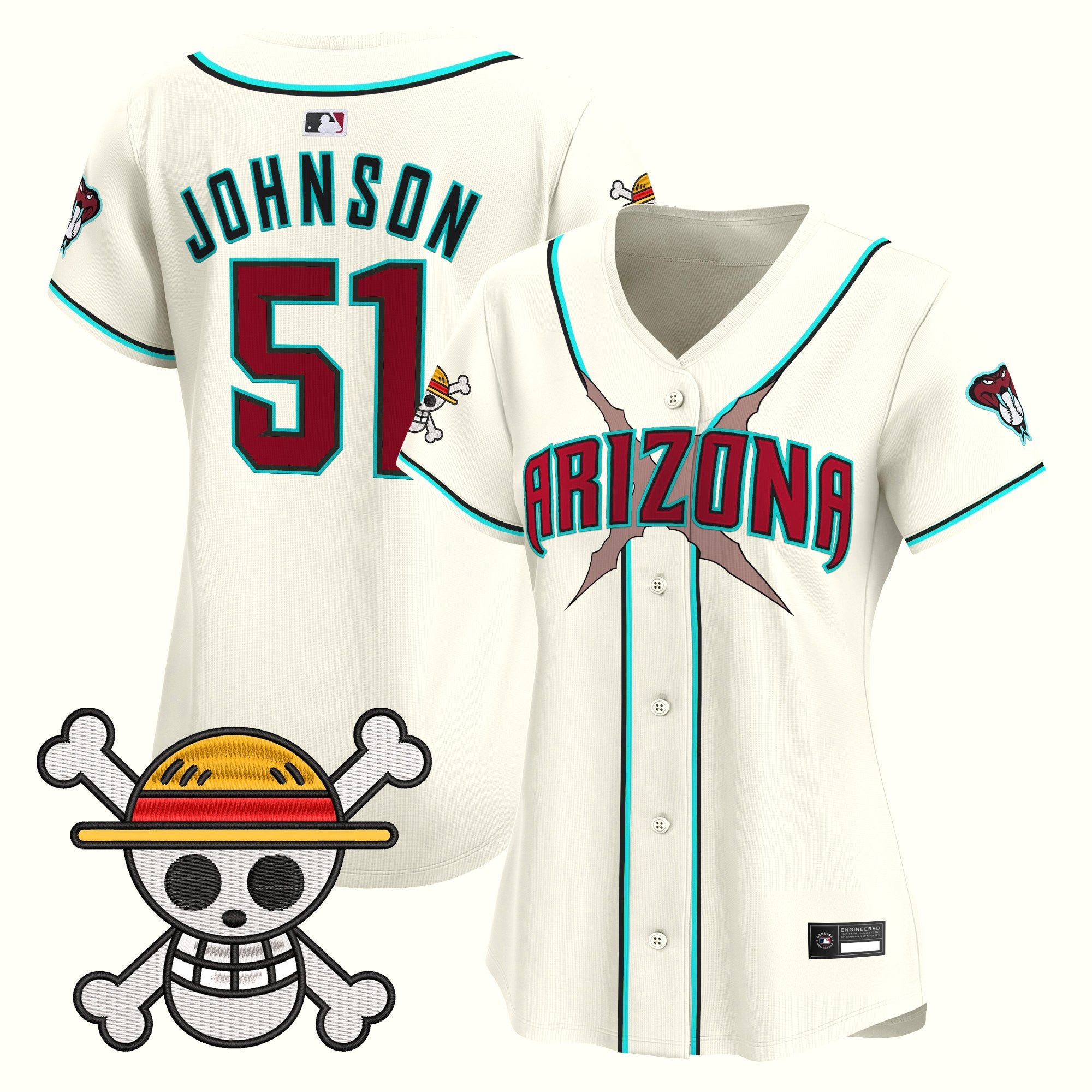 Women's Diamondbacks x One Piece Vapor Premier Limited Jersey - Stitched