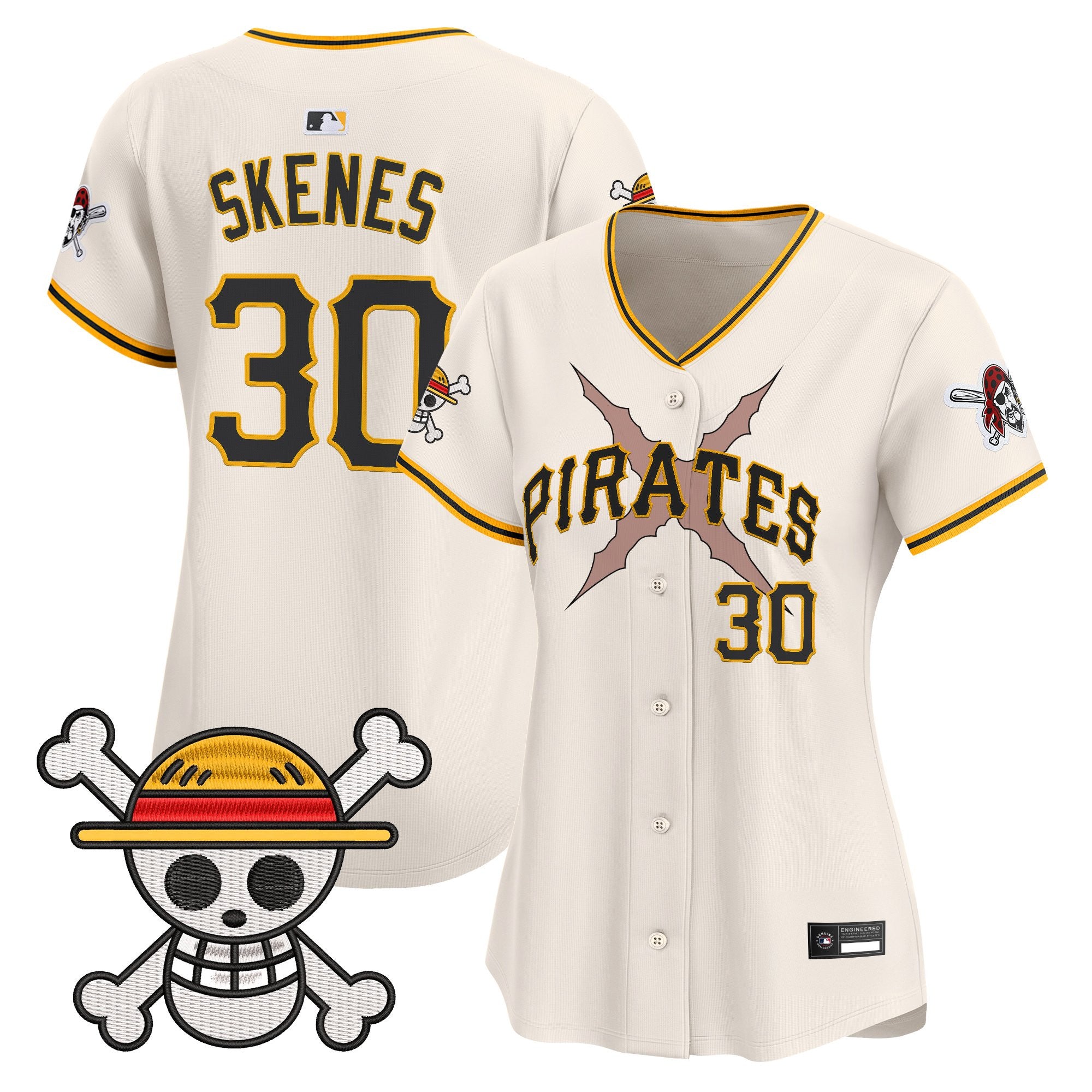 Women's Pittsburgh Pirates x One Piece Vapor Premier Limited Jersey - Stitched