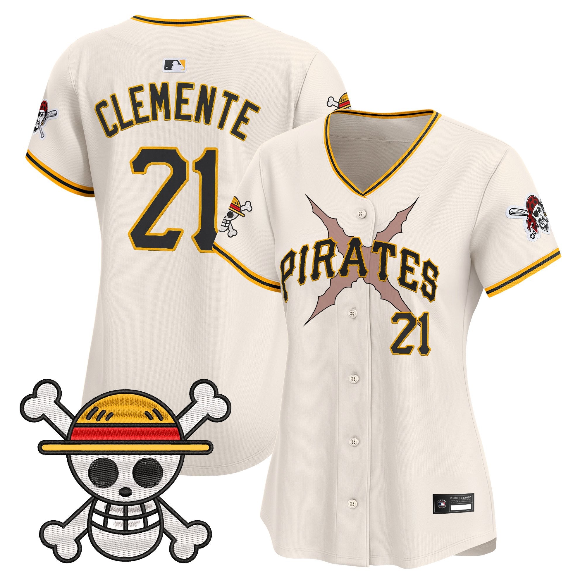 Women's Pittsburgh Pirates x One Piece Vapor Premier Limited Jersey - Stitched