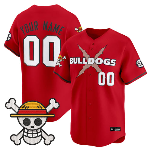 Georgia Bulldogs Baseball x One Piece Vapor Premier Limited Custom Jersey - Stitched
