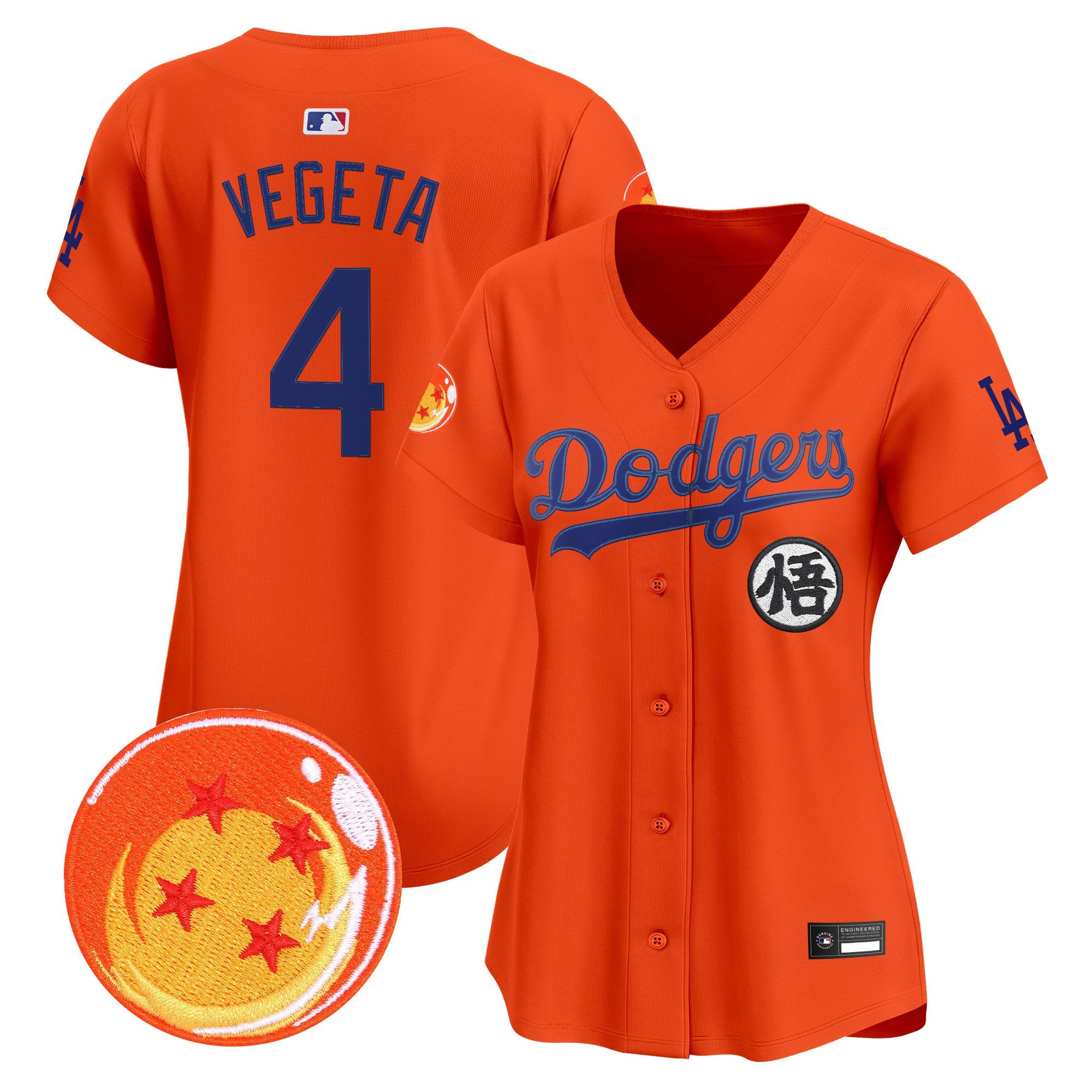 Women's Los Angeles Dodgers x Dragon Ball Vapor Premier Limited Jersey - All Stitched