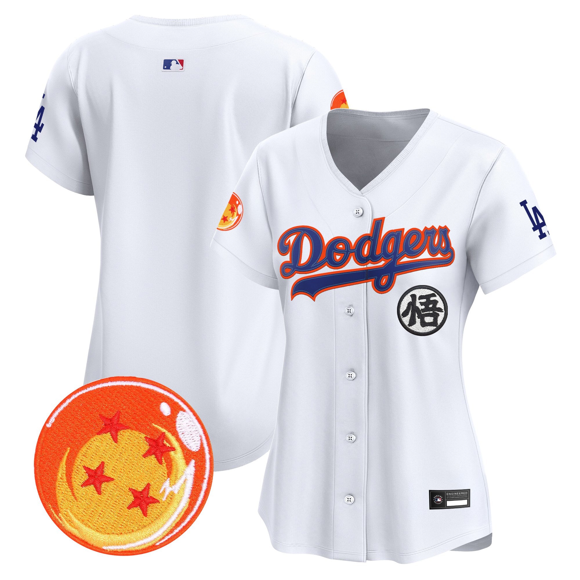 Women's Los Angeles Dodgers x Dragon Ball Vapor Premier Limited Jersey - All Stitched