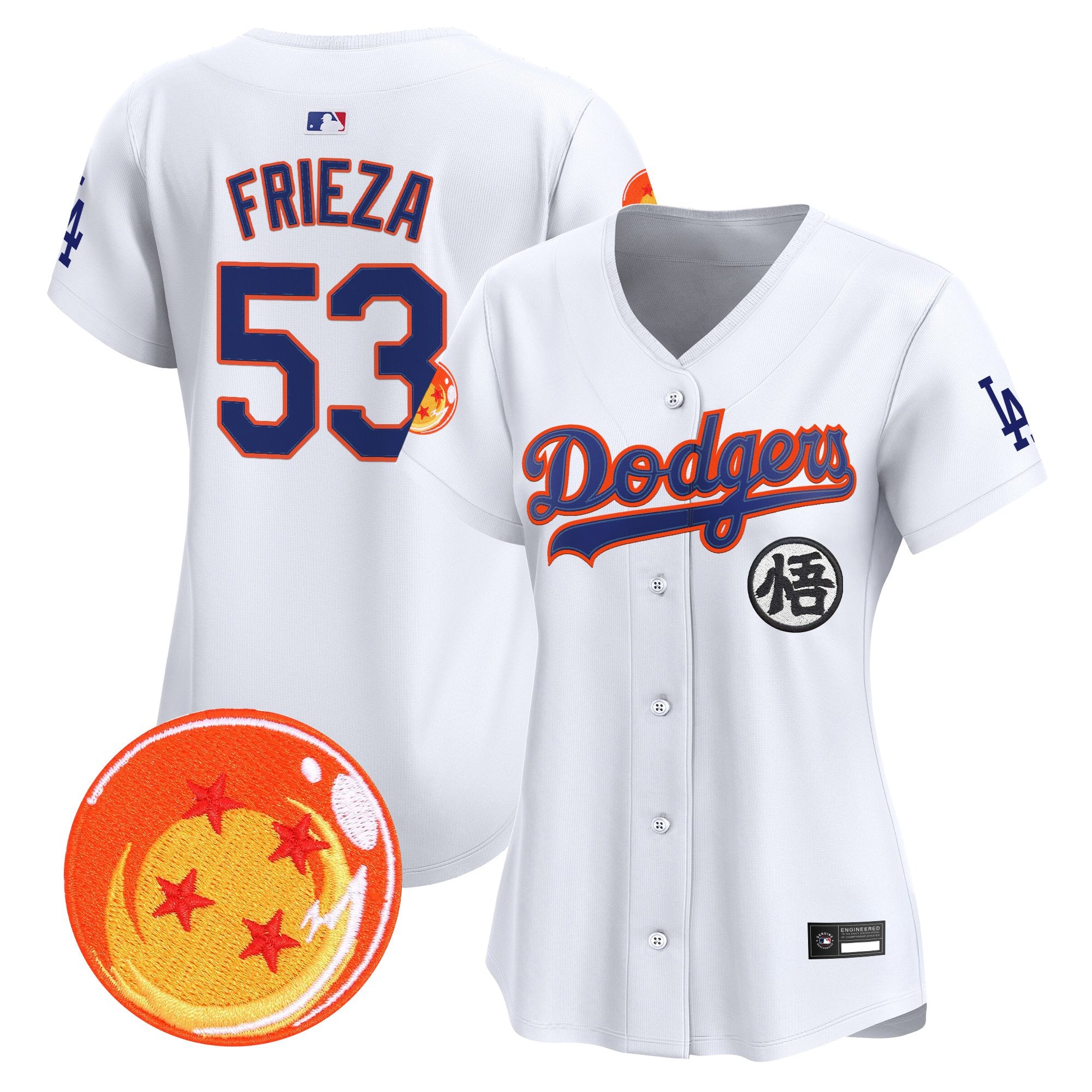 Women's Los Angeles Dodgers x Dragon Ball Vapor Premier Limited Jersey - All Stitched