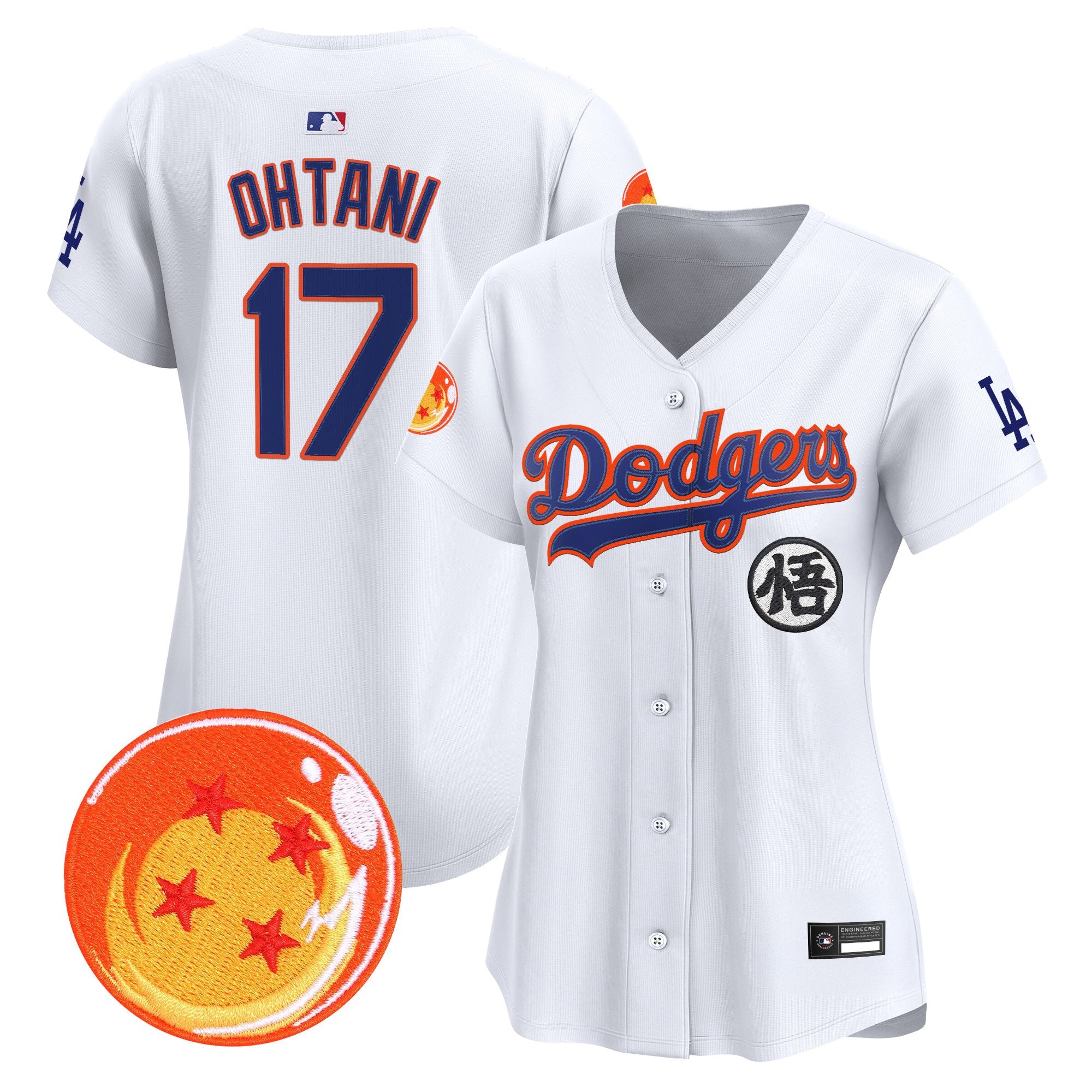 Women's Los Angeles Dodgers x Dragon Ball Vapor Premier Limited Jersey - All Stitched