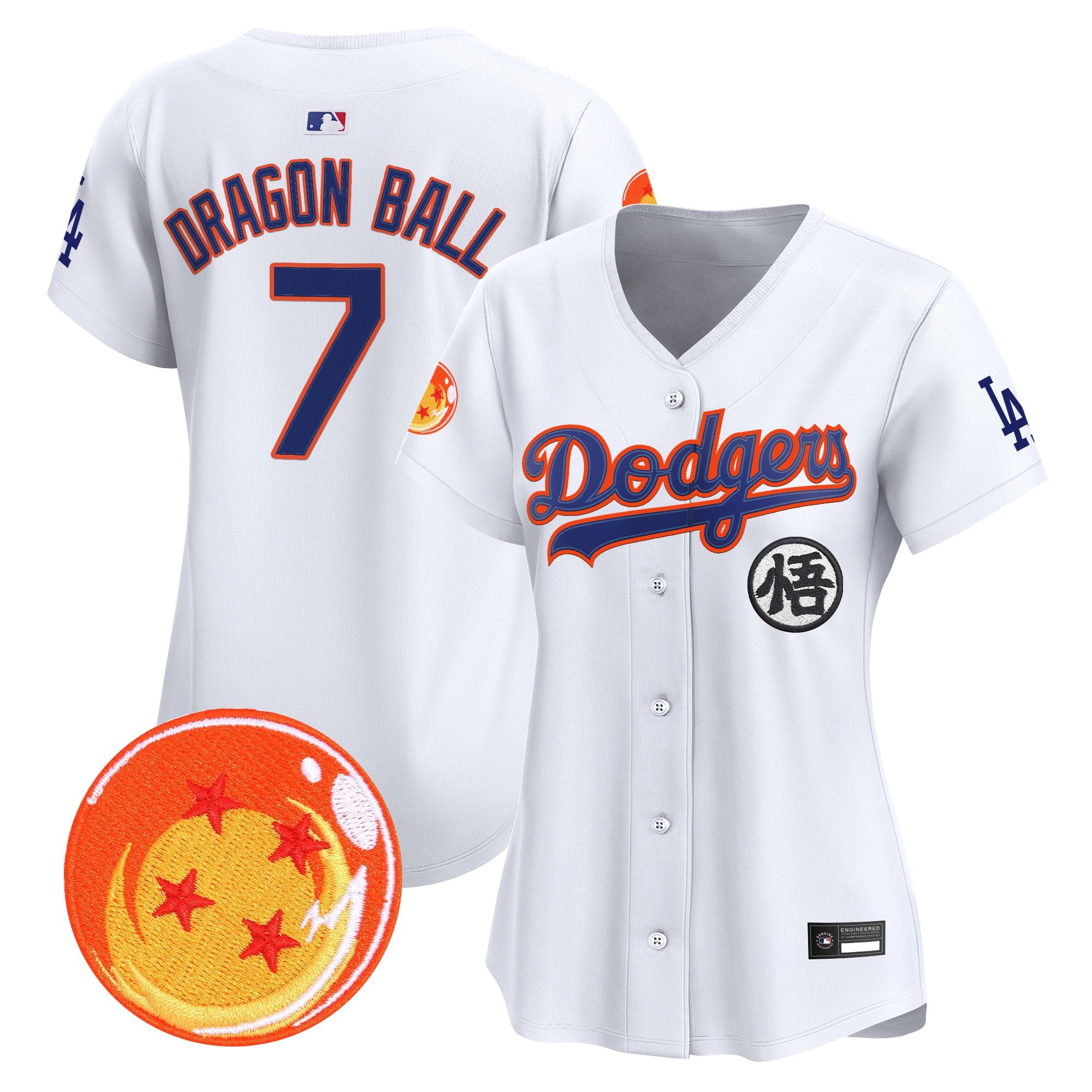 Women's Los Angeles Dodgers x Dragon Ball Vapor Premier Limited Jersey - All Stitched