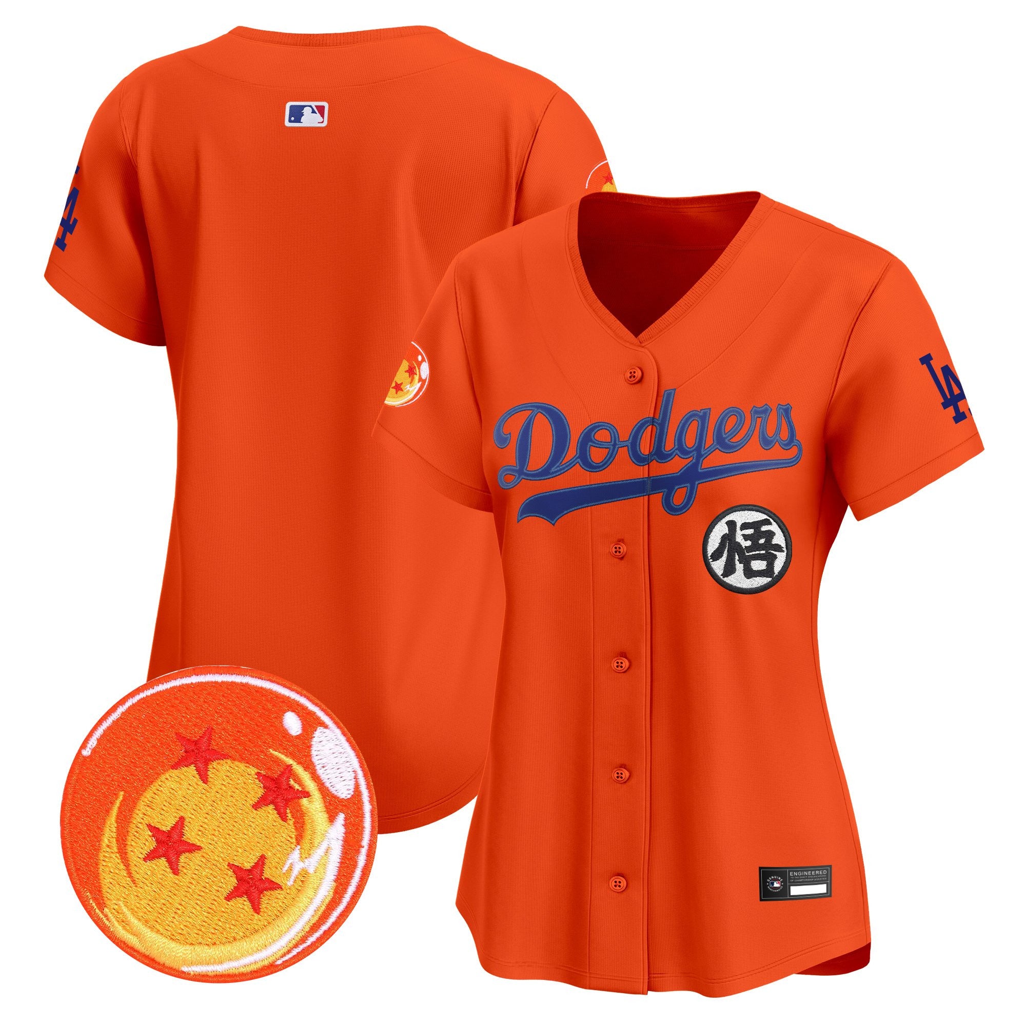 Women's Los Angeles Dodgers x Dragon Ball Vapor Premier Limited Jersey - All Stitched