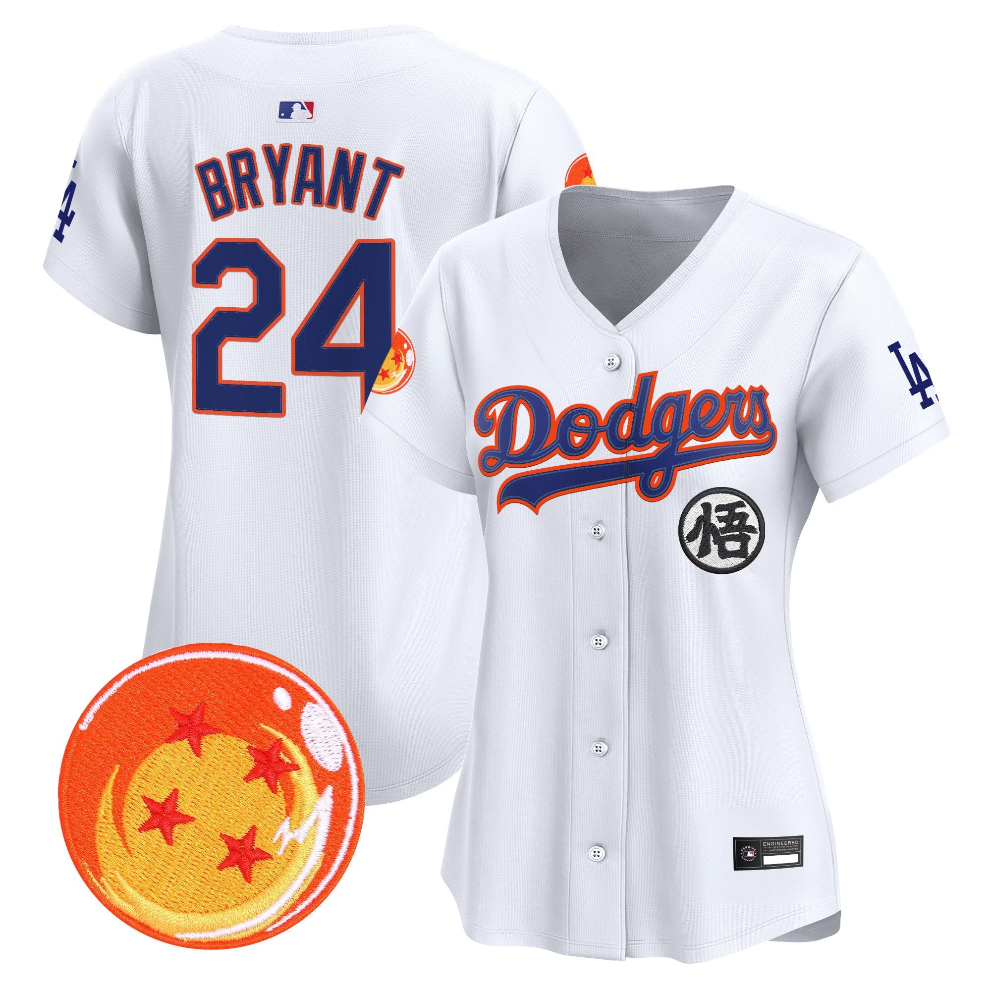 Women's Los Angeles Dodgers x Dragon Ball Vapor Premier Limited Jersey - All Stitched